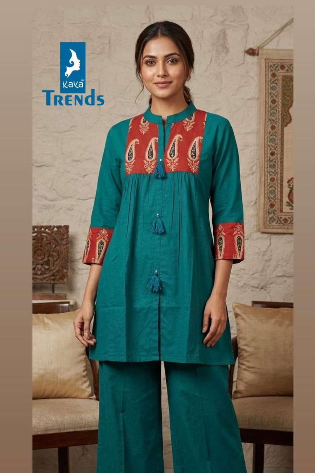 Shri Balaji Emporium D NO 6522 Pure Cotton Printed Designer Co Ord Set  