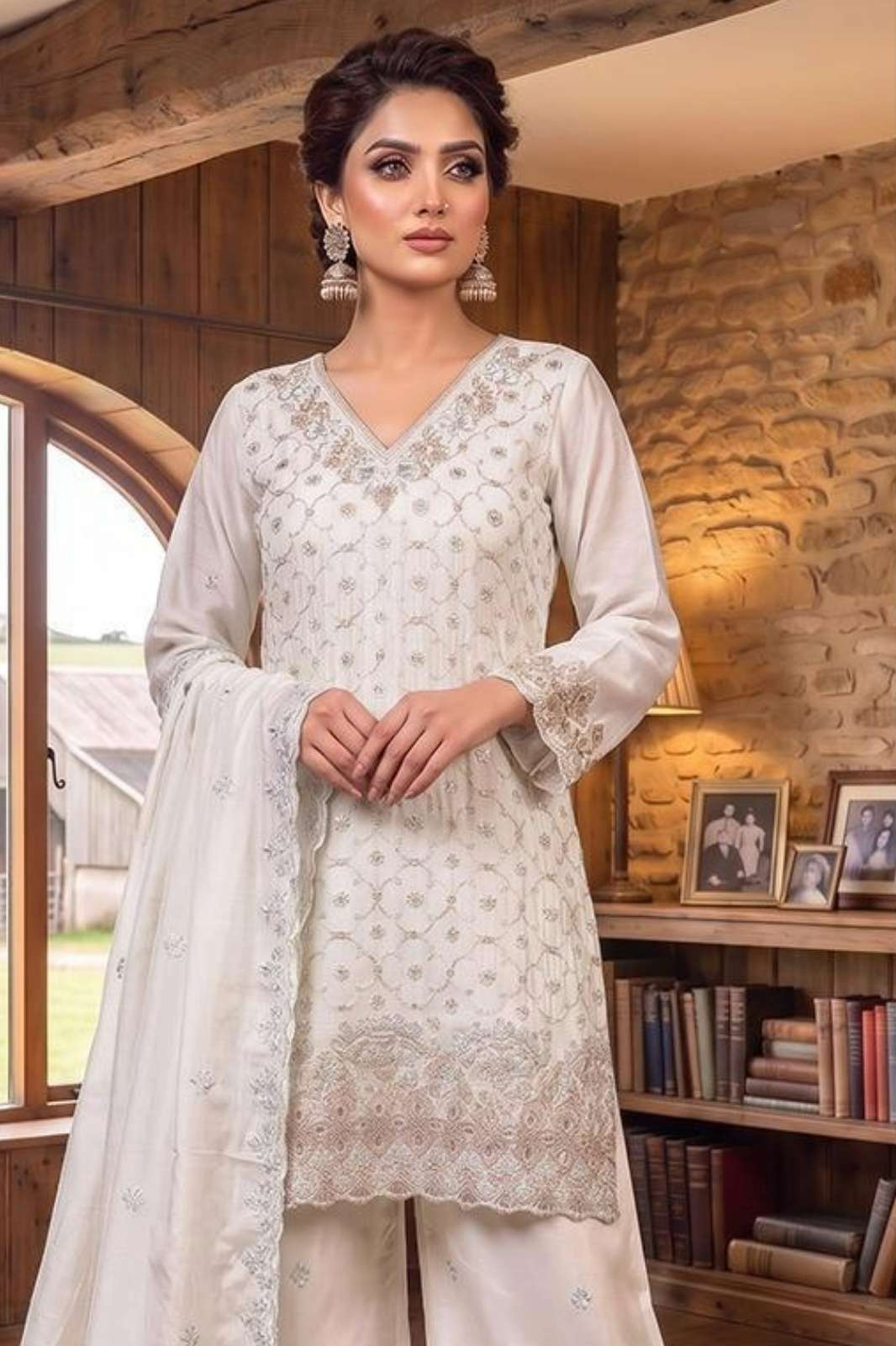 Shri Balaji Emporium HF 773 Presents Heavy Chinnon with Heavy Work Suit Collection