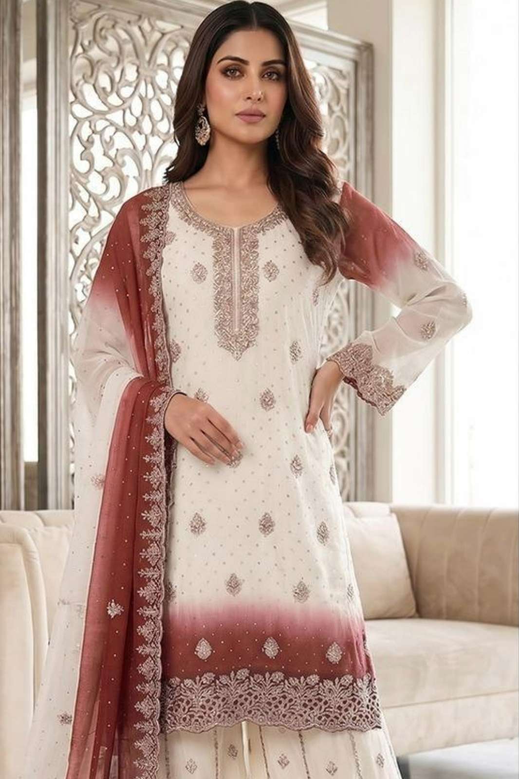 Shri Balaji Emporium HF 789 Presents Fancy Simmar Heavy work Suit Collection