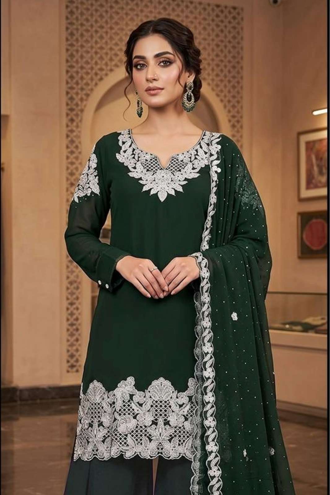 Shri Balaji Emporium HF 836 Presents Heavy Blooming Georgette With zarkan work Suit Collection
