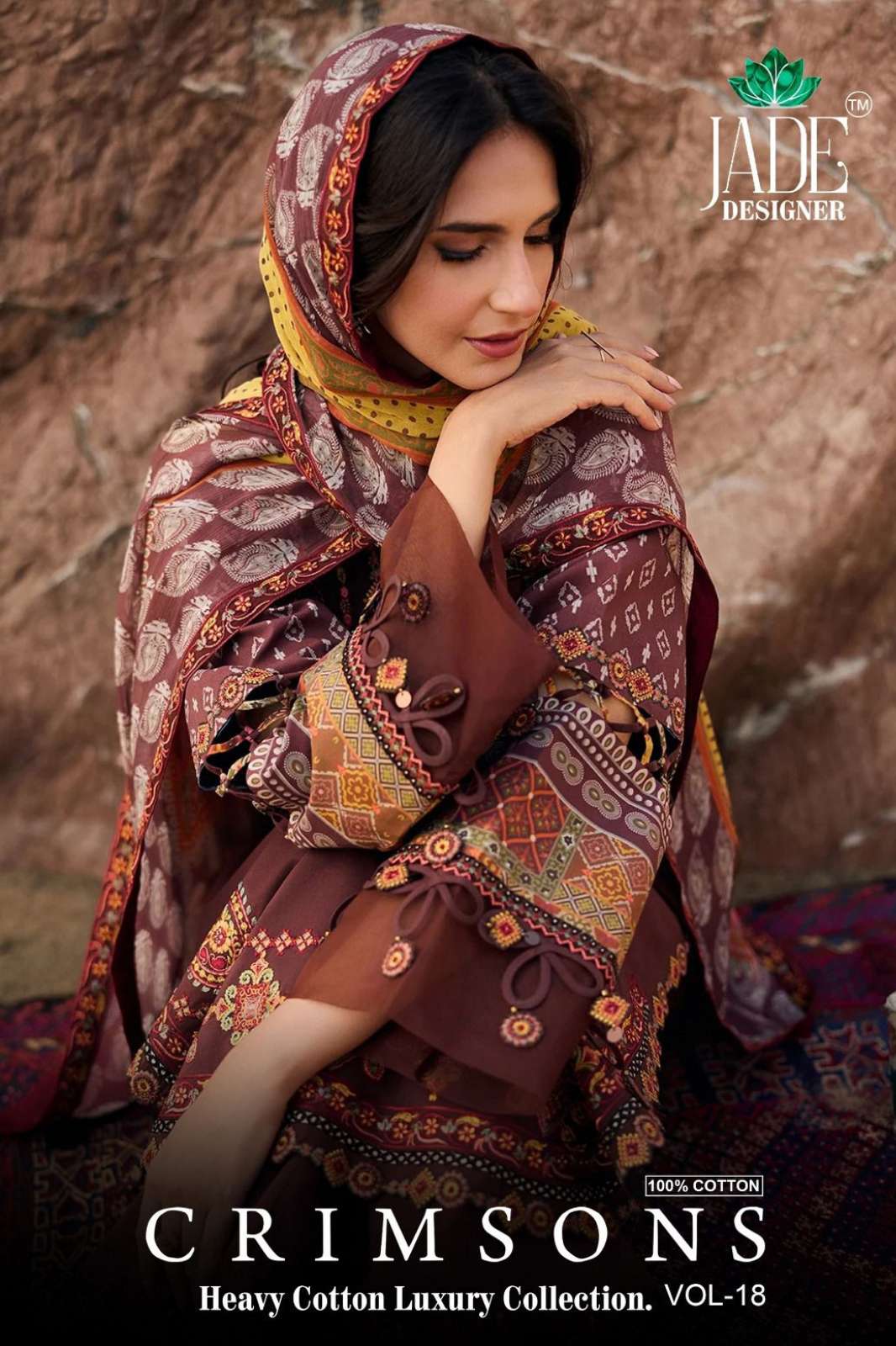 Shri Balaji Emporium JADE CRIMSONS VOL 18 Heavy Cotton Printed Designer Salwar Suit 
