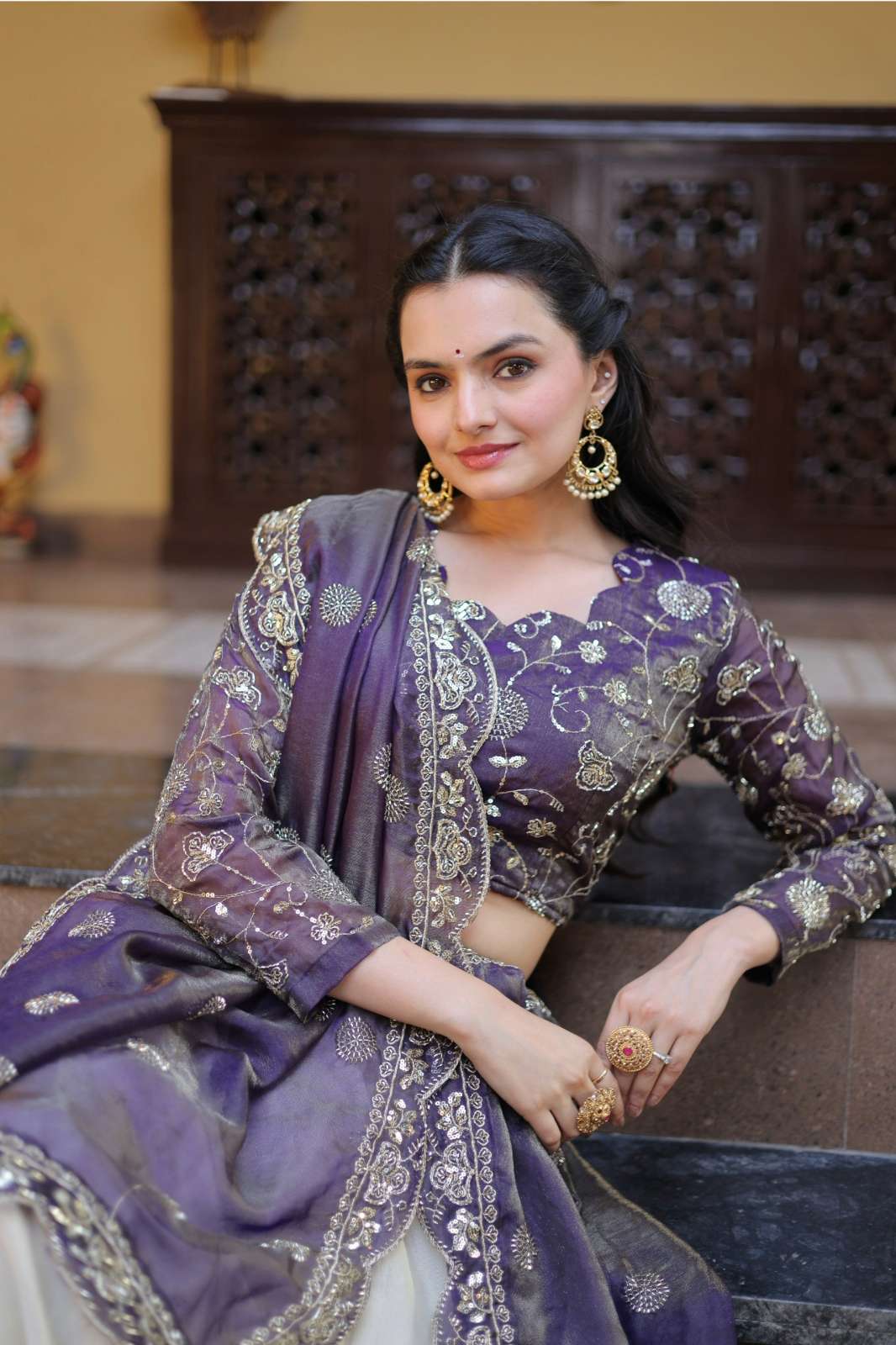 Shri Balaji Emporium LW 7164 Cosmos silk with Zari Sequins Embroidered work Lehenga 