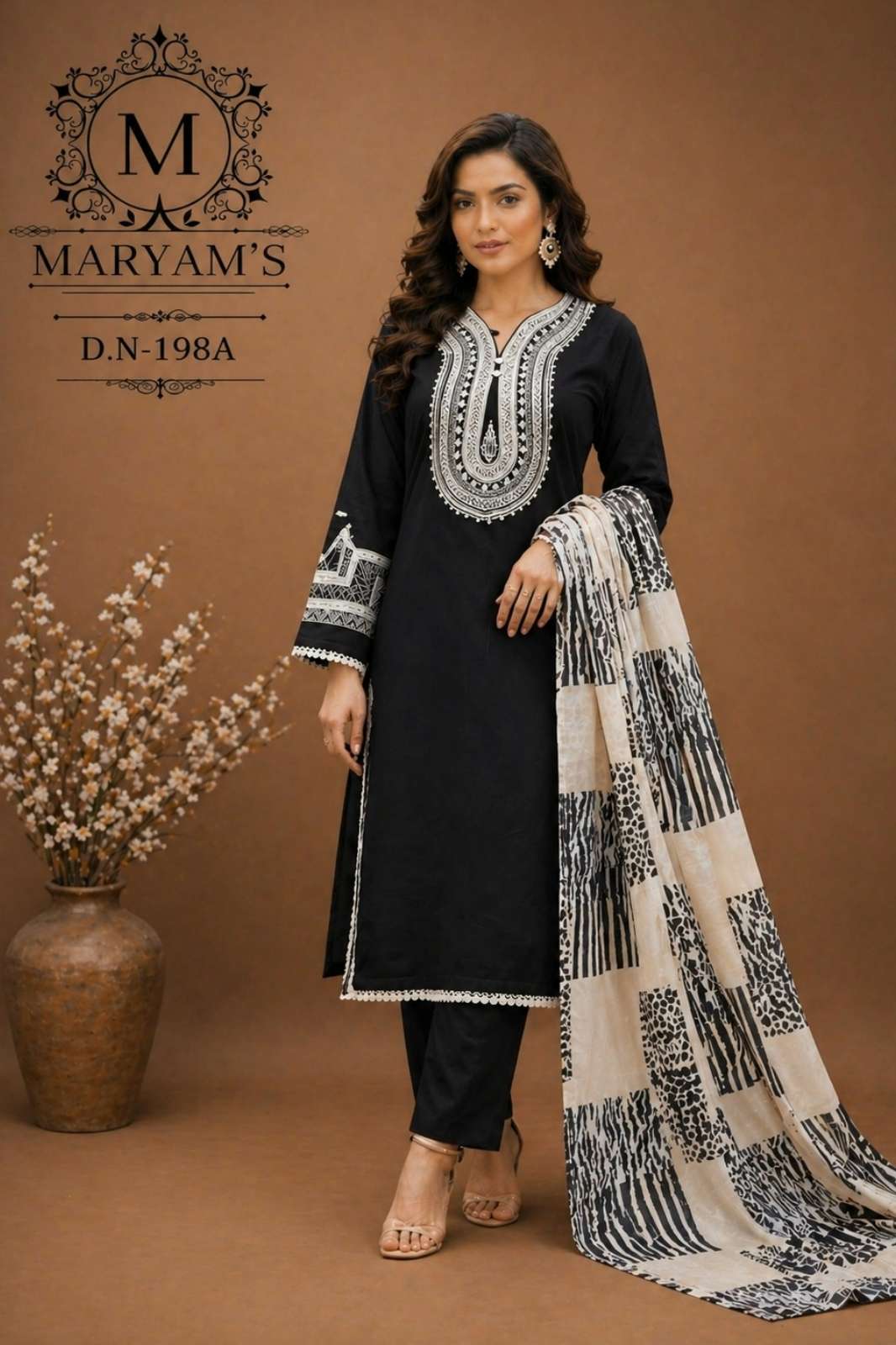 Shri Balaji Emporium MARYAMS 198 Heavy faux Georgette With Embroidery Sequence Work Suit 