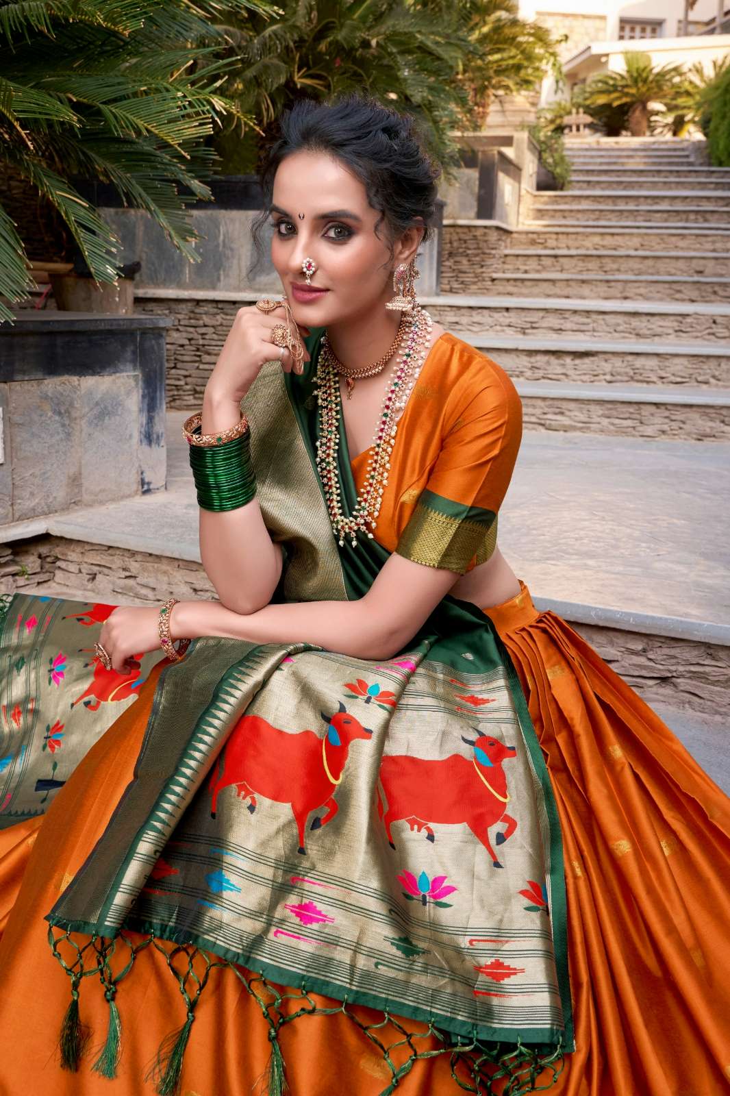 Shri Balaji Emporium MIRUDHA Jacquard Silk Lehenga with  Zari Weaving Work