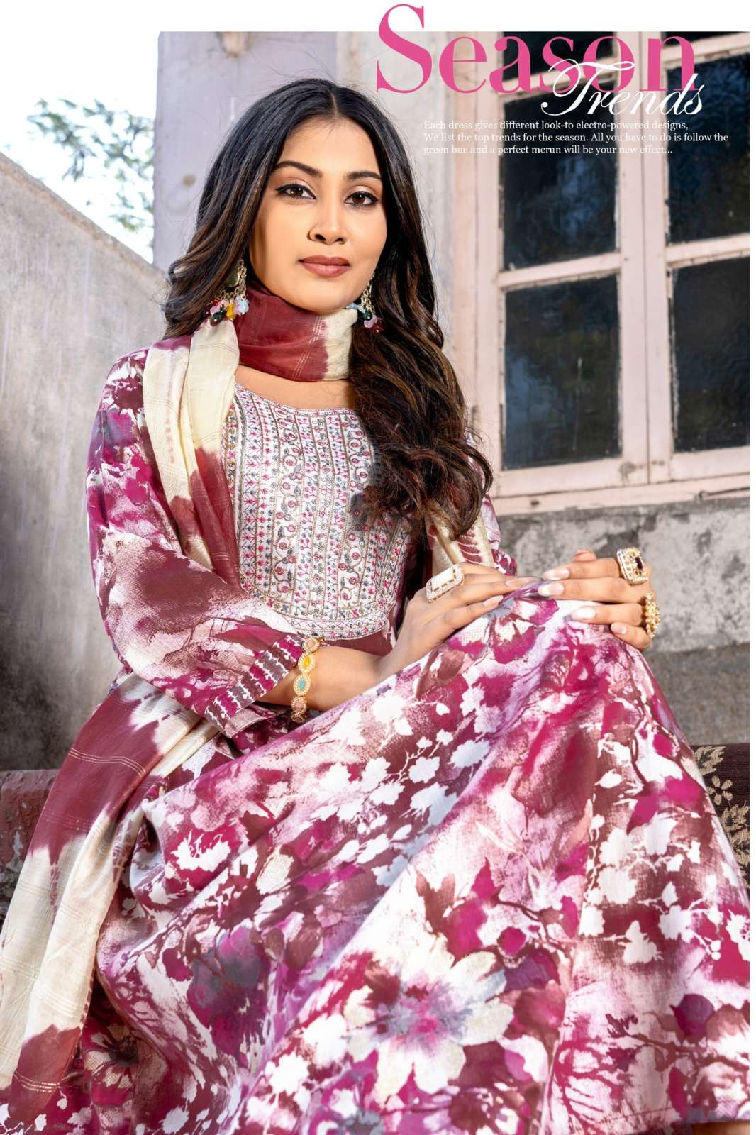 Shri Balaji Emporium PUSHPA VOL 13 Premium Rayon Foil Printed Designer Salwar Suit 