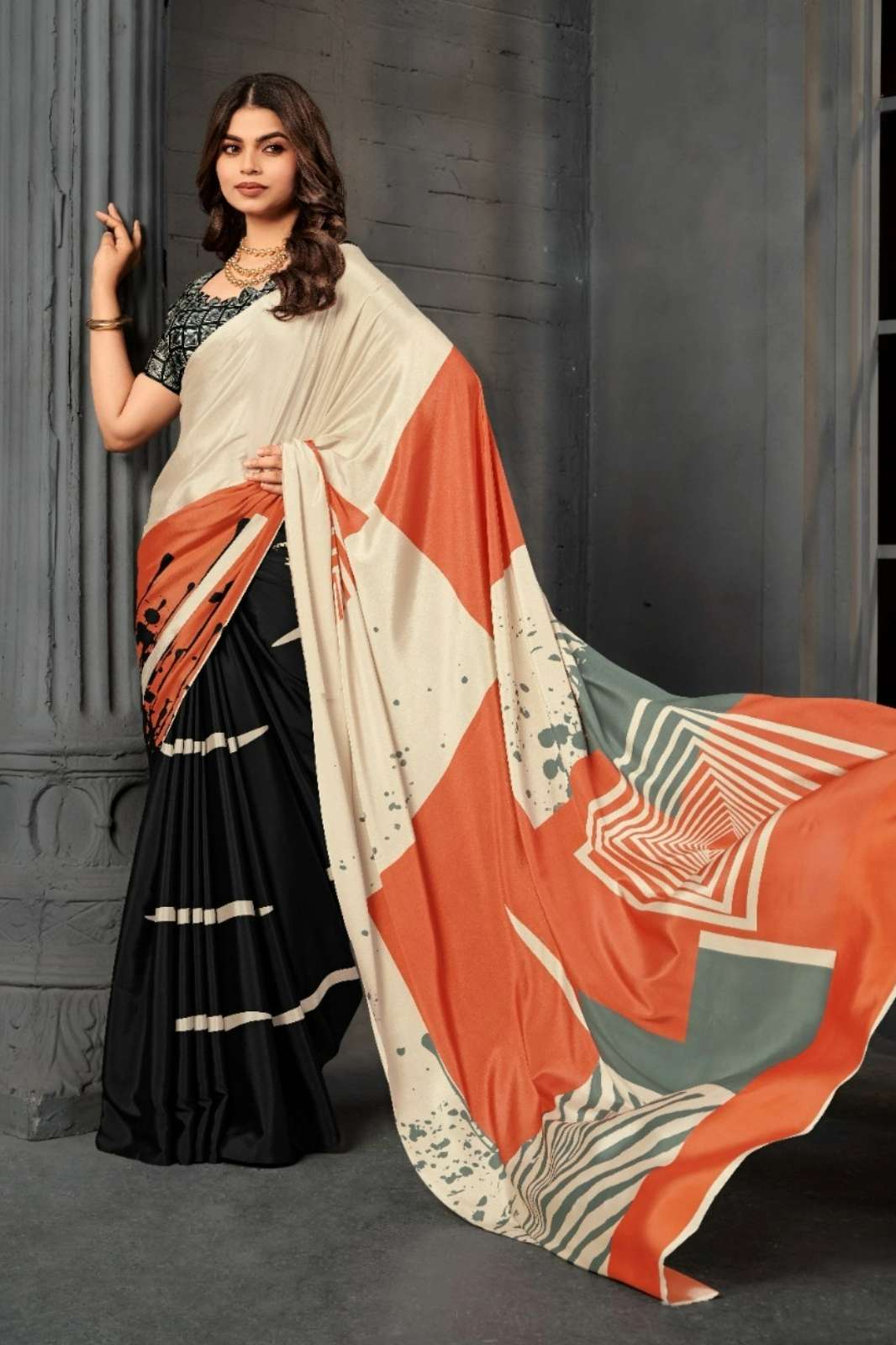 Shri Balaji Emporium SERENE 801 TO 809 Crepe Silk digitally printed sarees collection