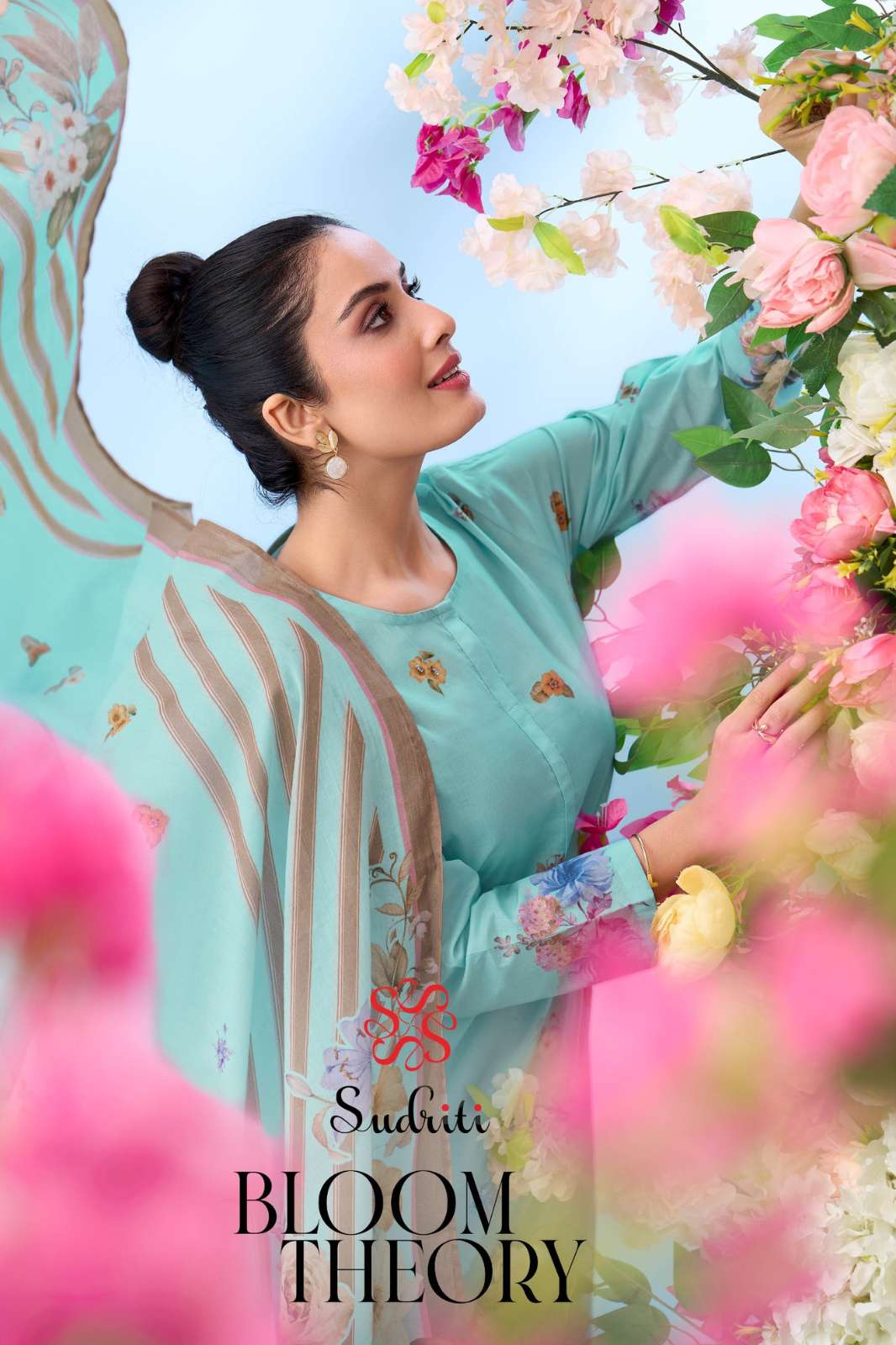  Subriti Bloom Theory Pure Cotton Lawn Digital Printed Designer Salwar Suit 