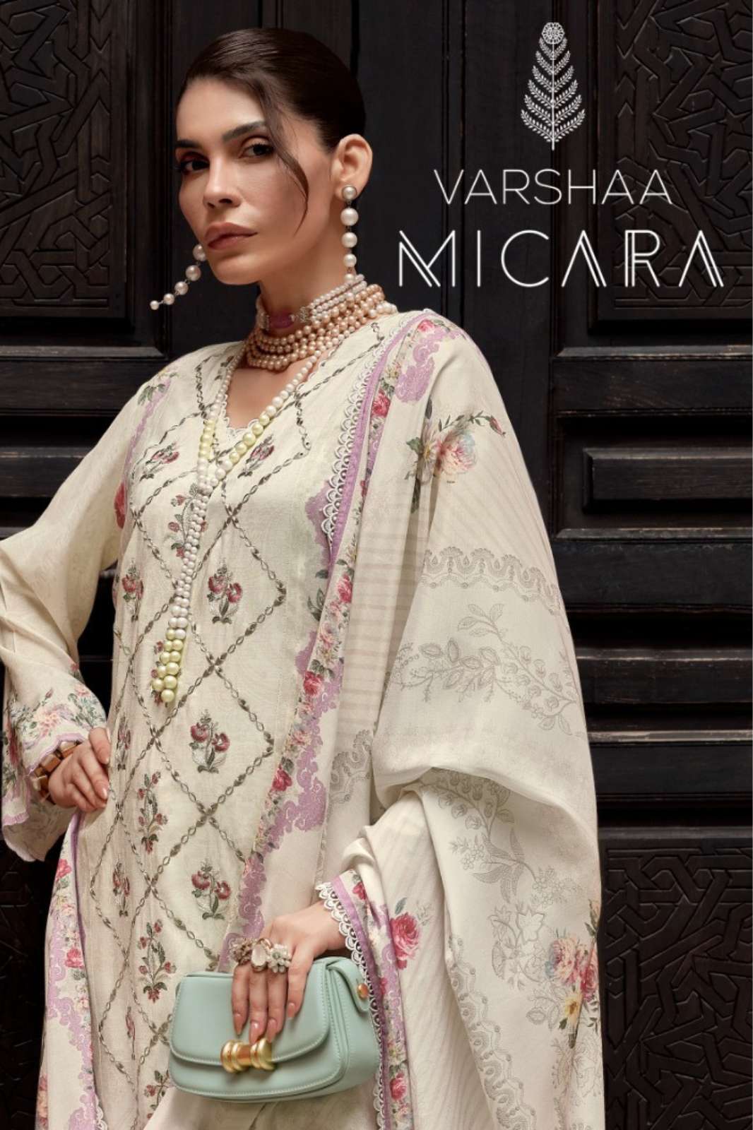 Varsha Micara Viscose Muslin Digital Print with Embroidered Designer Salwar Suit
