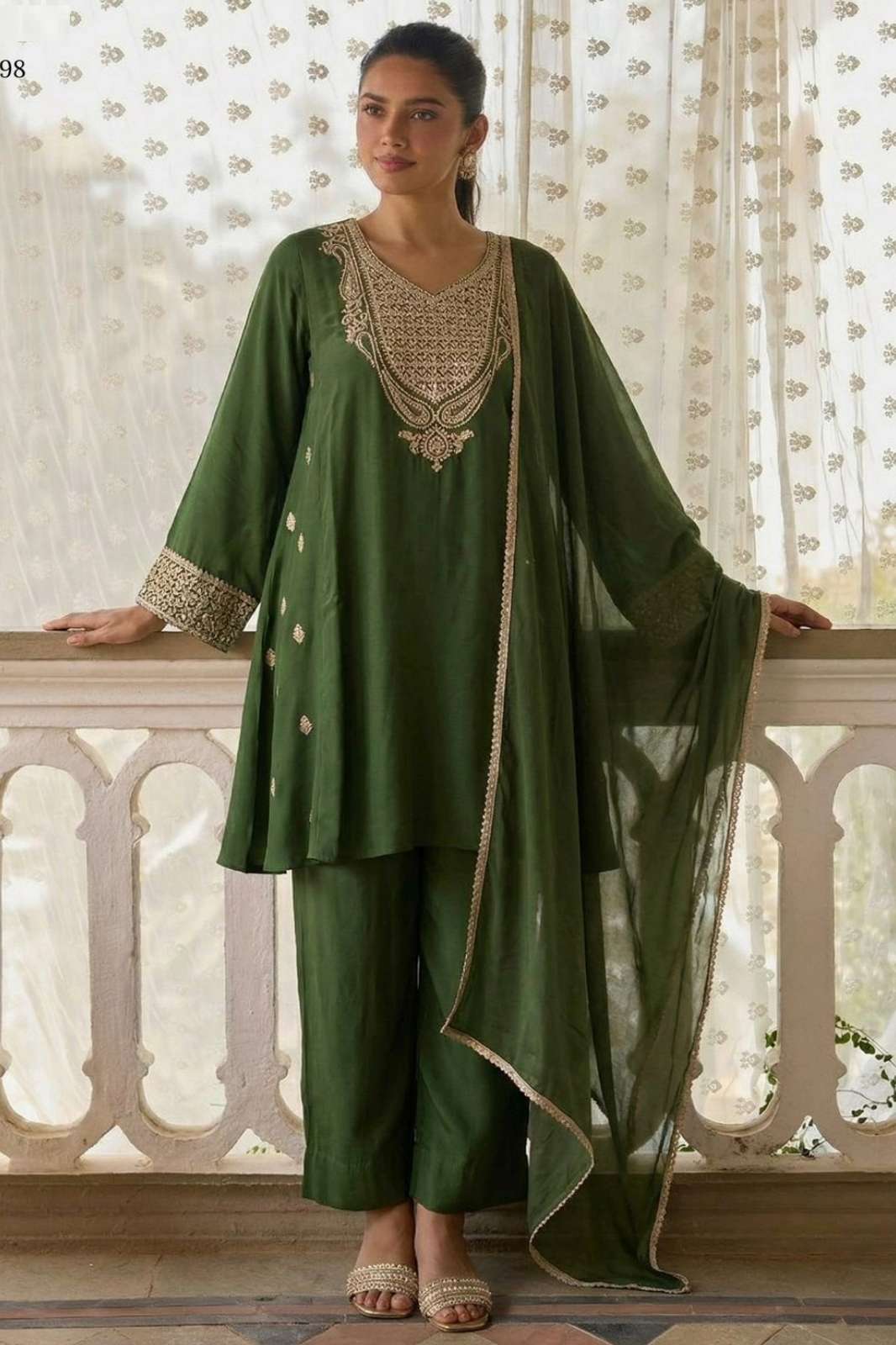 ALIZEH 7098 7101 Ready to Wear Cotton Silk Embroidered Suit 