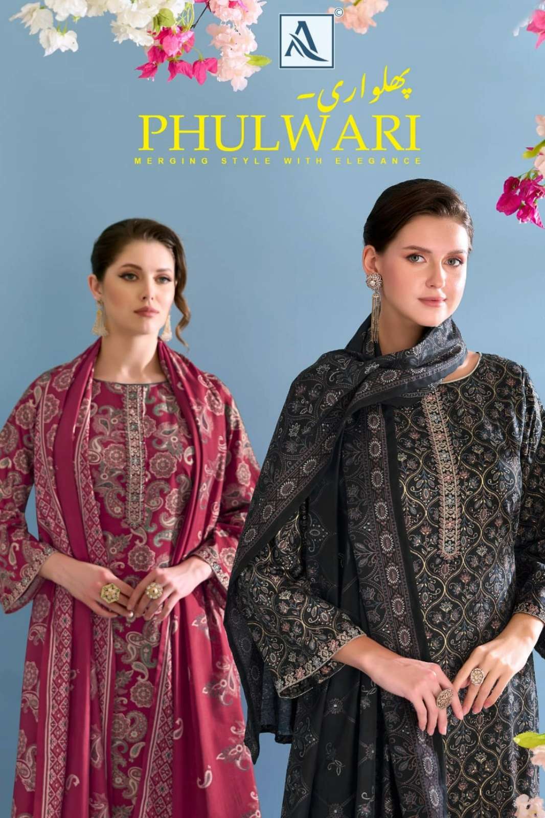 Alok Suit PHULWARI Pure Zam Cotton Suit with Discharge Foil Print Work