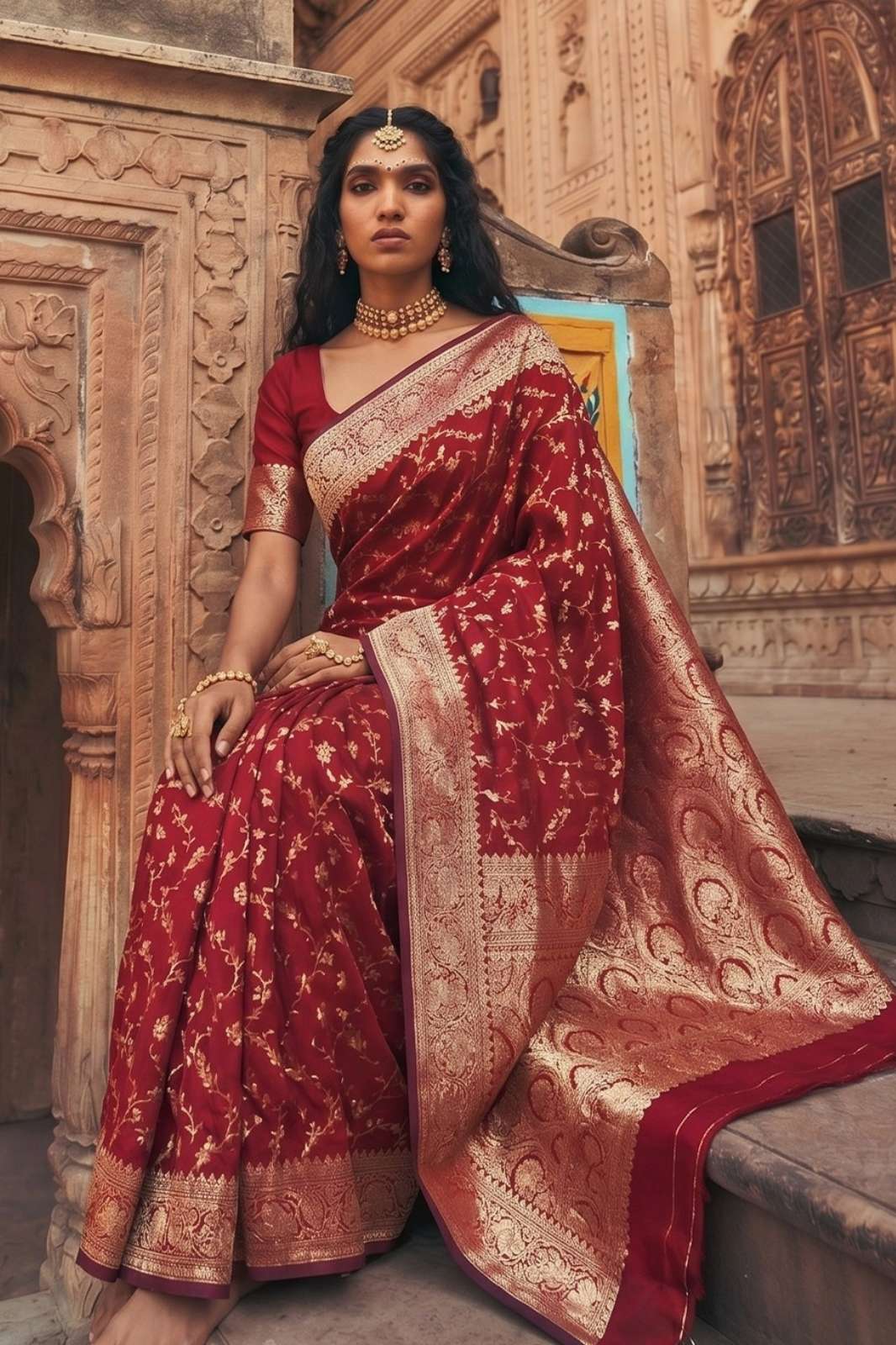 Astita Mandakini Premium Art Silk Saree with Rich Zari Weaving Work