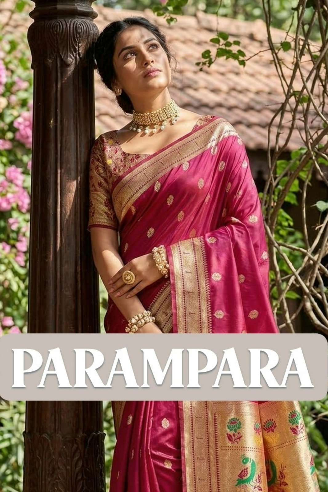 ASTITA Parampara Silk 1001 To 1008 Soft Silk With Contrast Border And Pallu Zari Work Saree collection