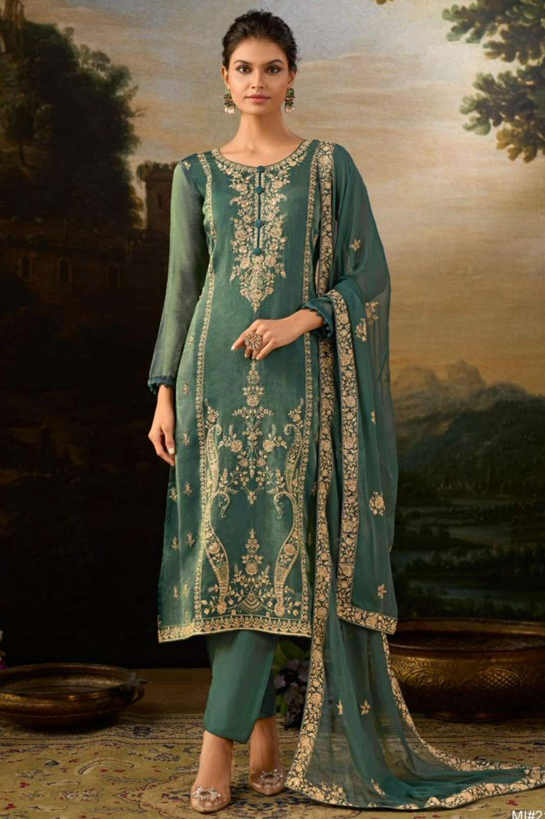 AVON MAIRA SIMMER SILK CRUSH WITH ELEGANT EMBROIDERY WORK SUIT