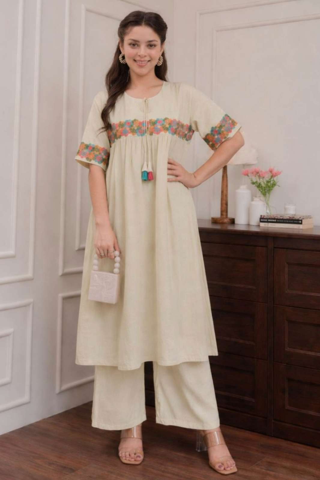 Balaji Emporium 22944 Ready to Wear Pure Cotton Embroidered Summer Kurti