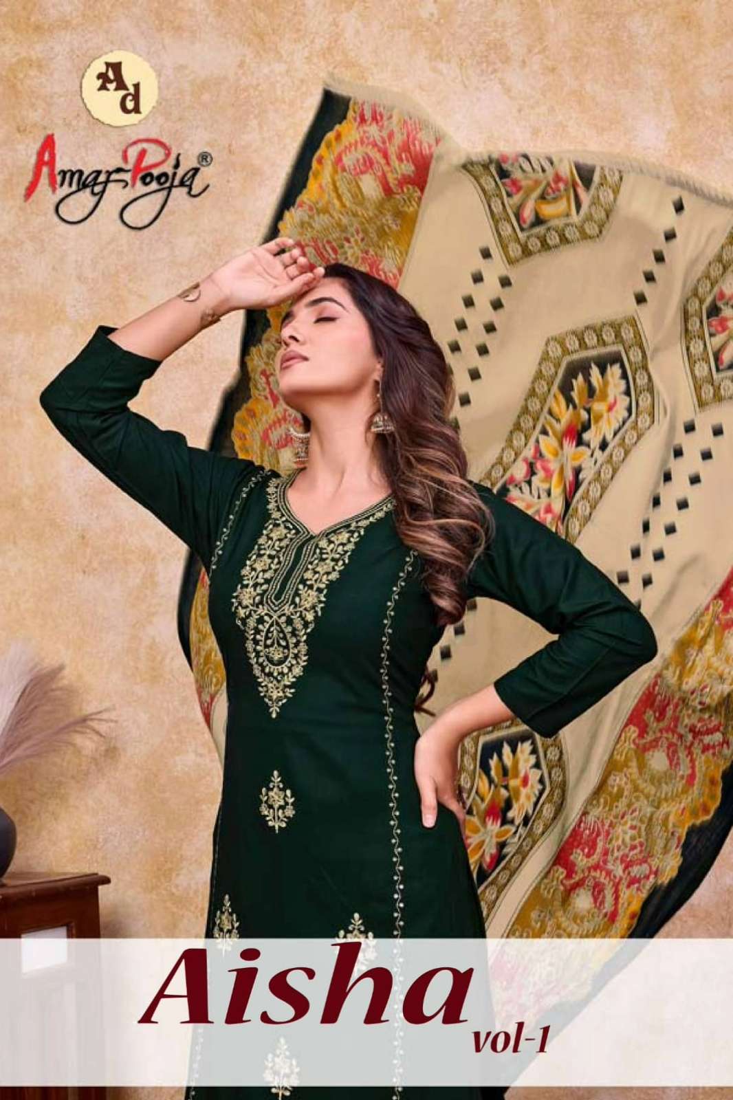 balaji Emporium AISHA VOL 1 Rayon Fabric Sequence & Embroidery Work Suit 