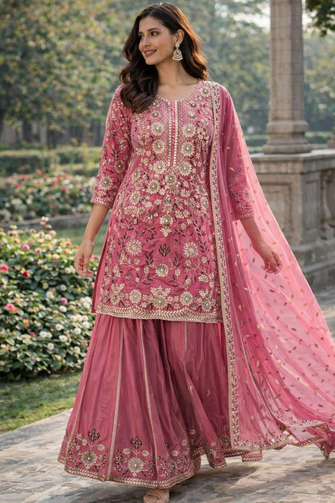 Balaji Emporium DHK 23121 Ready to Wear Crape Silk Sequnce & Embroidery Work Suit