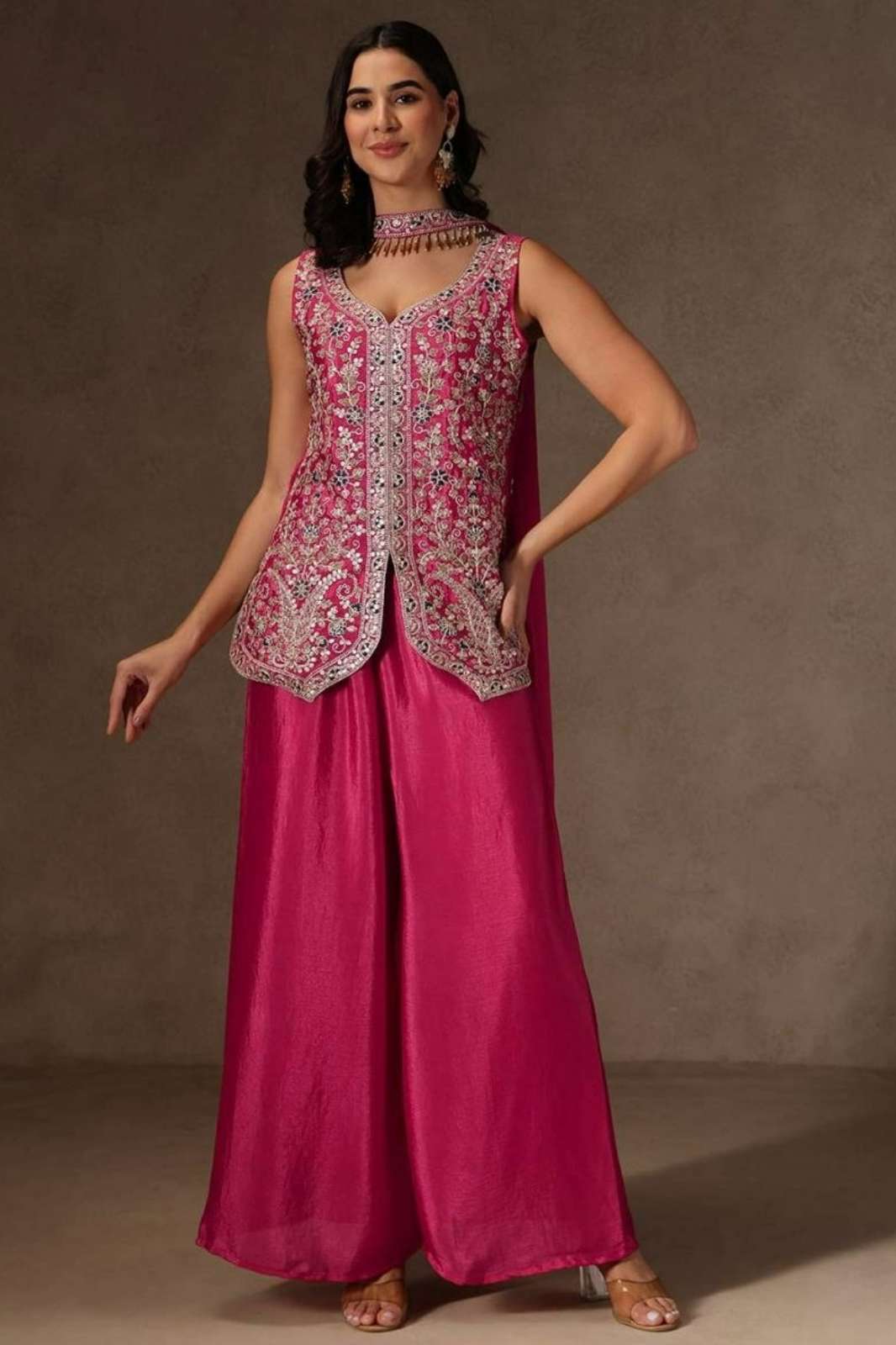 Balaji Emporium DV 22823 Ready to Wear Blooming Faux Georgette Sequins & Embroidery Work Dress