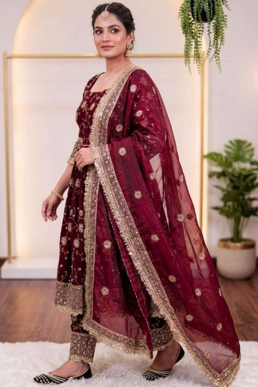 Balaji Emporium DV 22954 Ready to Wear Fandy Silk Sequins & Embroidery Work Suit