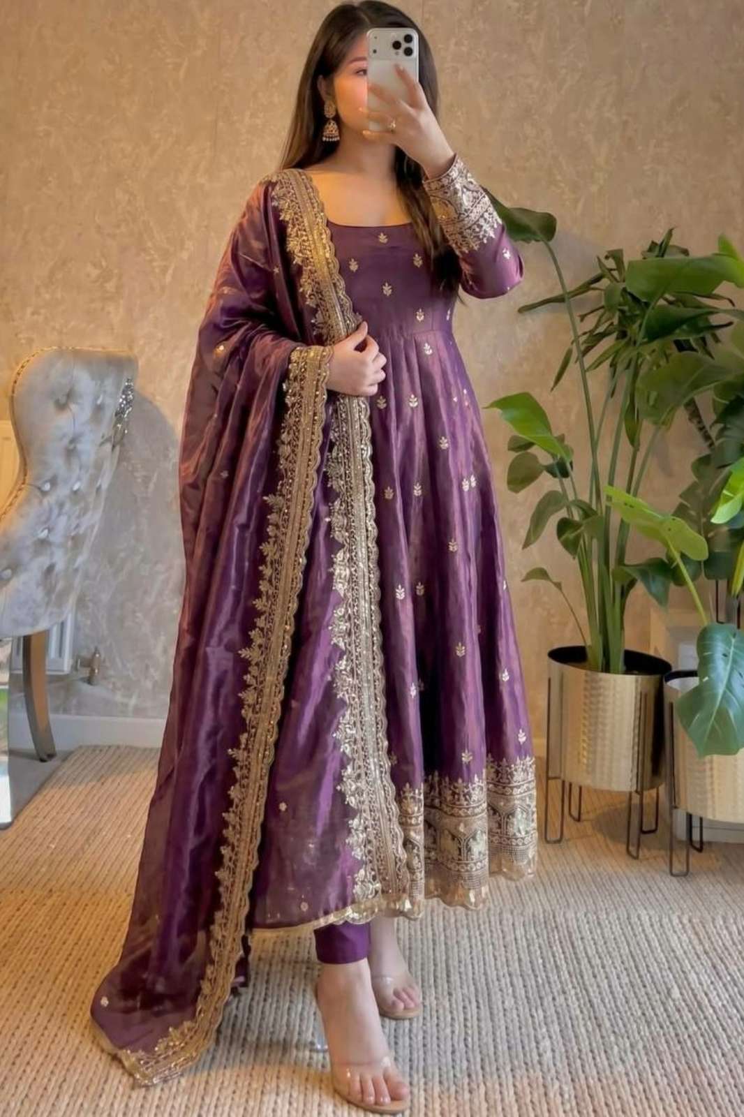Balaji Emporium DV 22960 Ready to Wear Micro Cotton Sequins & Embroidery Work Suit