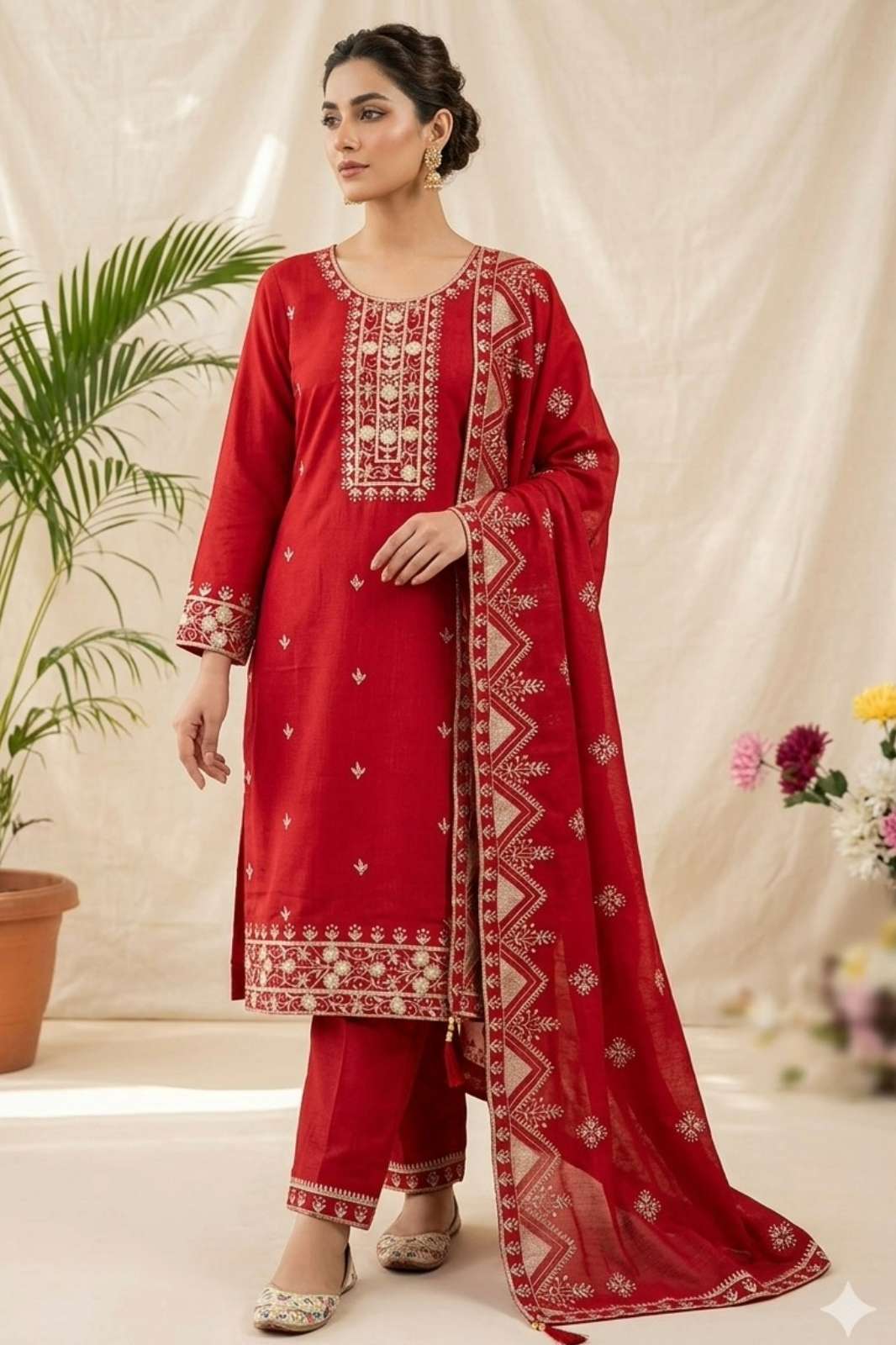 Balaji Emporium DV 23027 Ready to Wear Vichitra Silk Sequins & Embroidery Work Suit