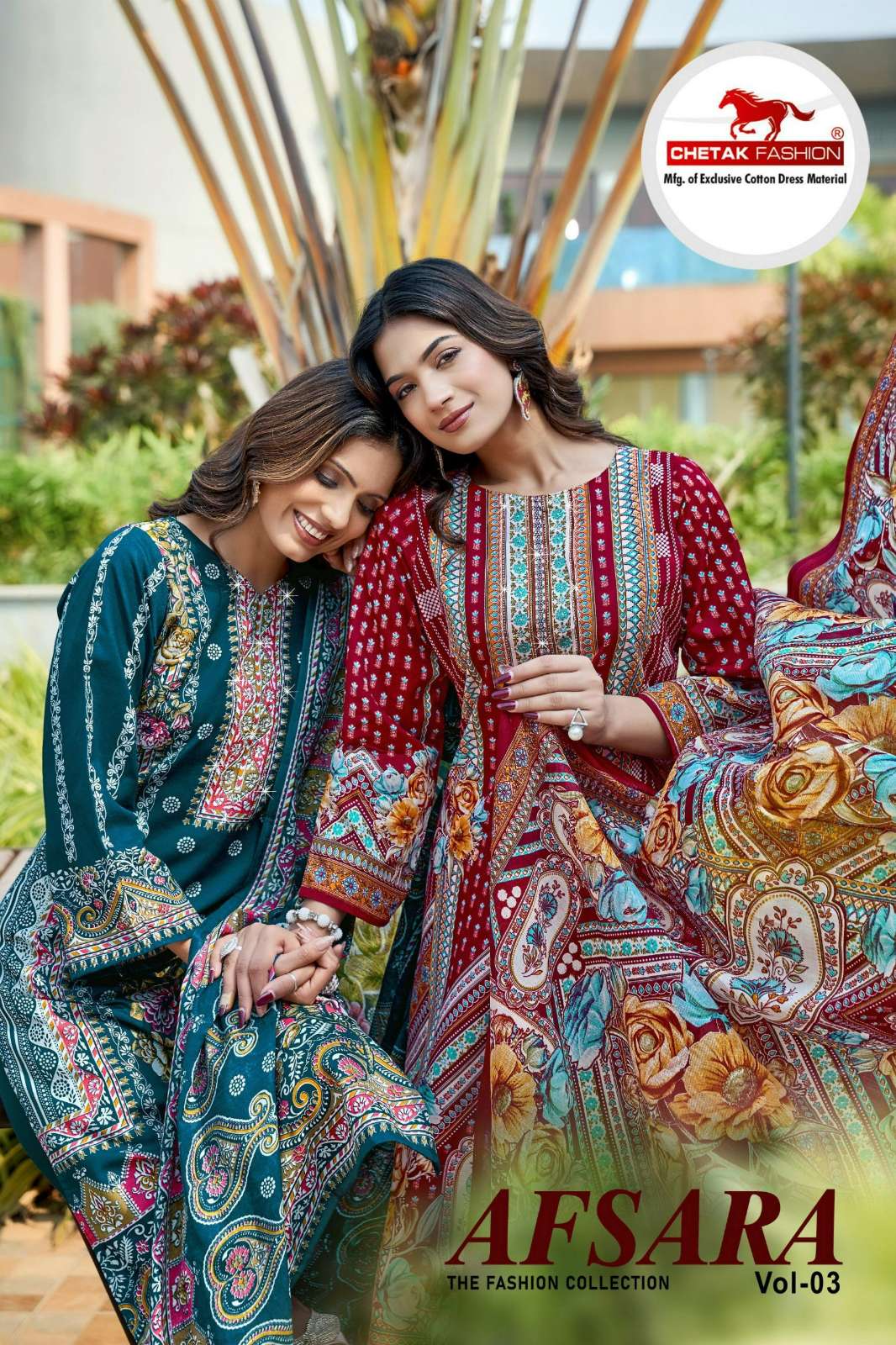 Chetak fashion  AFSARA VOL 3 Pure Soft Cotton with Beautiful Printed Pakistani Suit