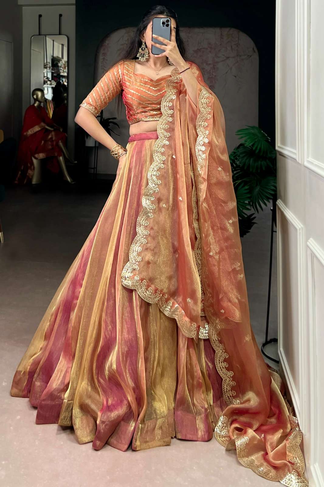 Crazycloths 23012 Carika Silk Sequins & Thread Embroidery Work Lehenga Choli