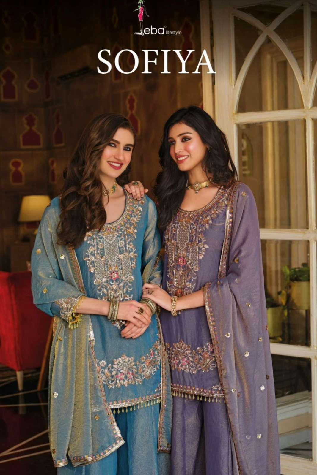 Eba SOFIYA Ready to Wear NC MOSS Fabric Beads & Embroidery Work Suit