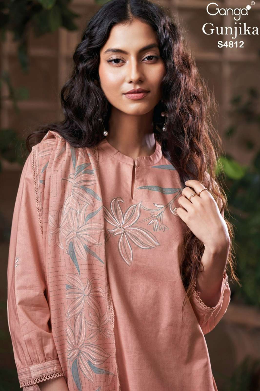 GANGA GUNJIKA PREMIUM COTTON HAND WORK & EMBROIDERY WORK SUIT