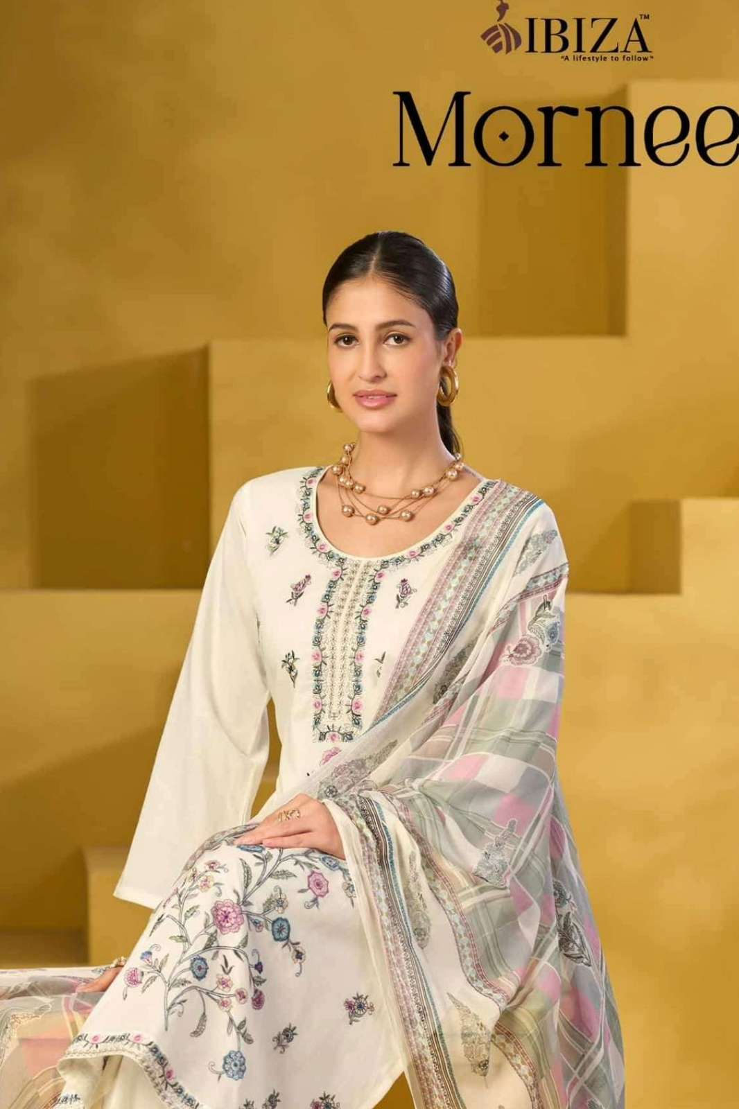 IBIZA MORNEE RUBIA PURE LAWN COTTON EMBROIDERY WORK SUIT