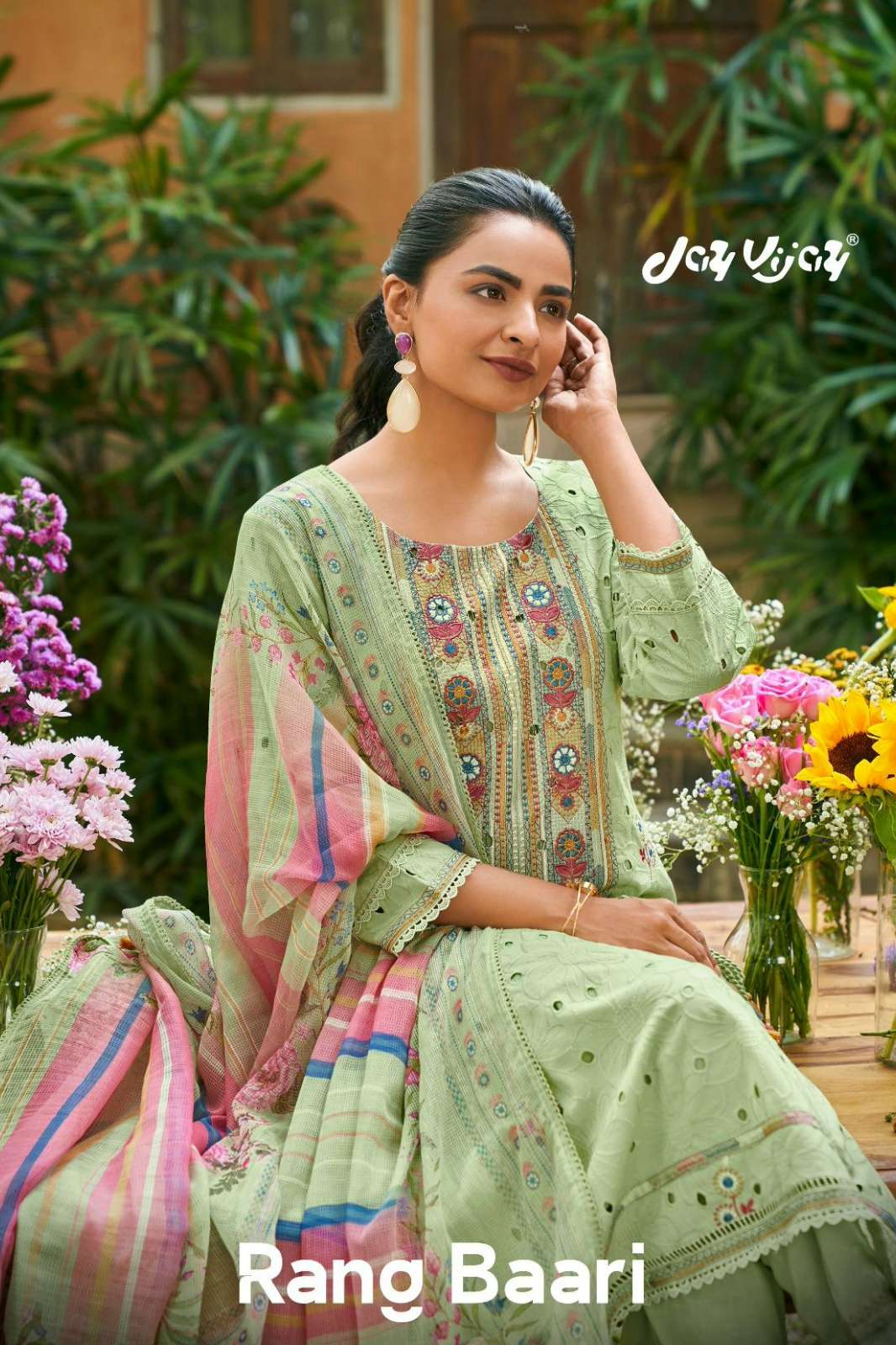 JAYVIJAY KHEL KUD PURE SOUTH COTTON HAND BLOCK PRINT SUIT