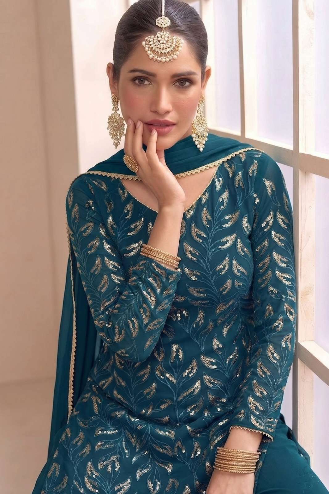 Kb Series KB 3320 Ready to Wear Georgette Beautiful Sequence & Embroidery work Suit
