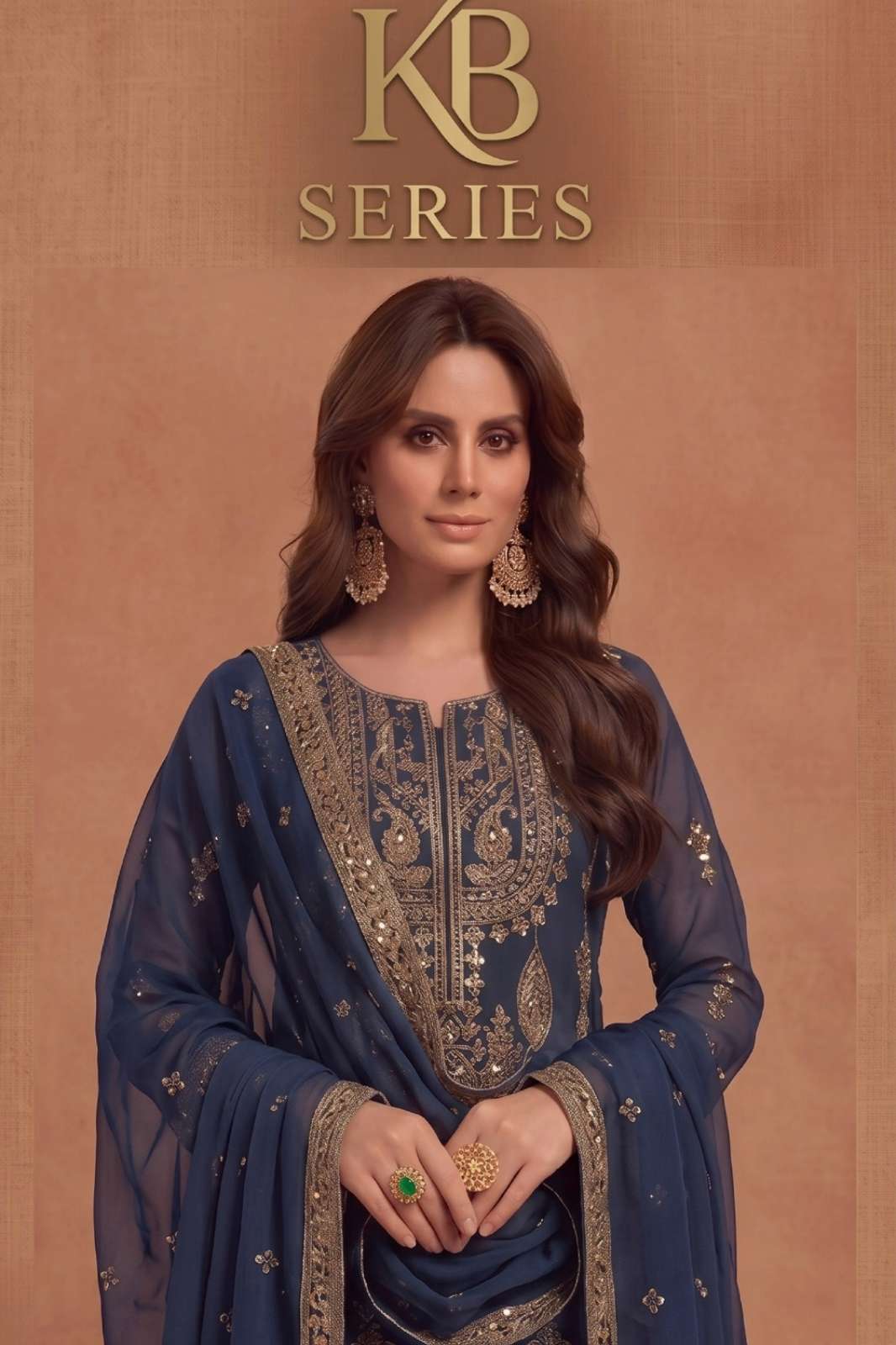 Kb Series KB 4112 Faux Georgette Beautiful Sequence & Embroidery work Pakistani Suit