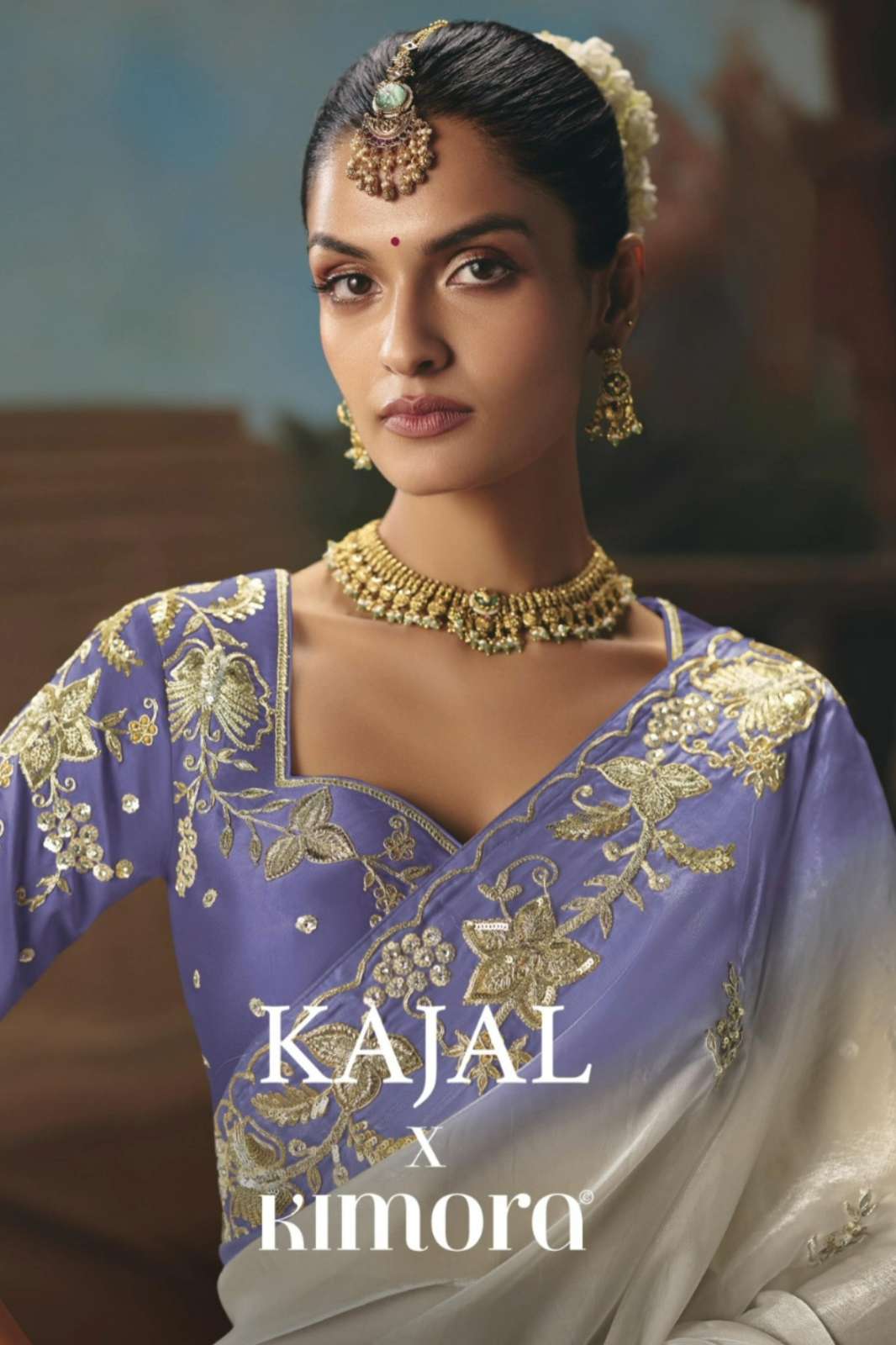 Kimora 5644 Colours Beautiful Silk Embroidery & Sequince Work Saree 
