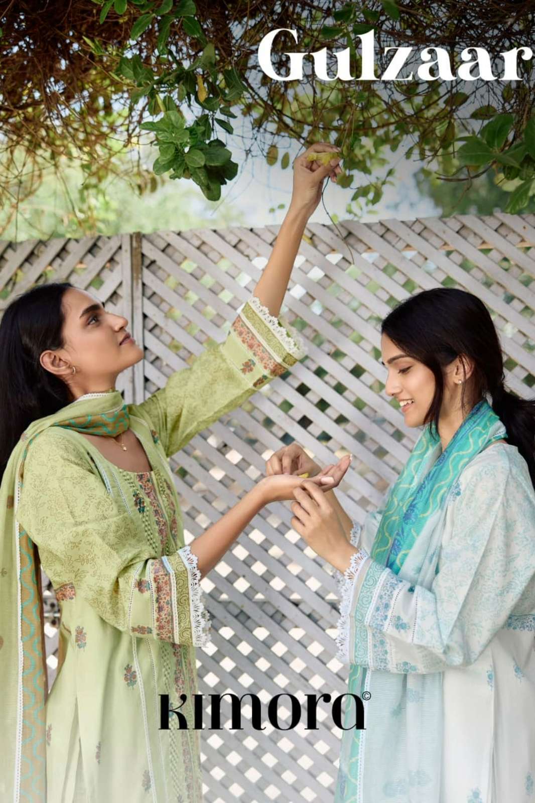 KIMORA GULZAAR PURE LAWN COTTON DIGITAL PRIN & EMBROIDERY WORK SUIT.