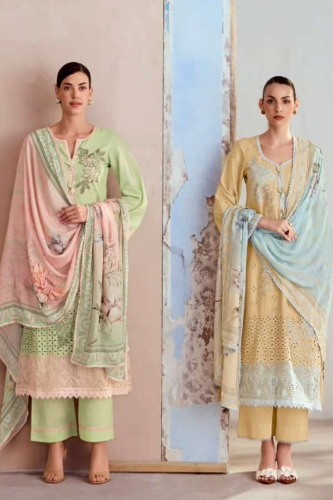 KIMORA HEER CRIMSON PURE COTTON LAWN & BEAUTIFUL EMBROIDERED SUIT