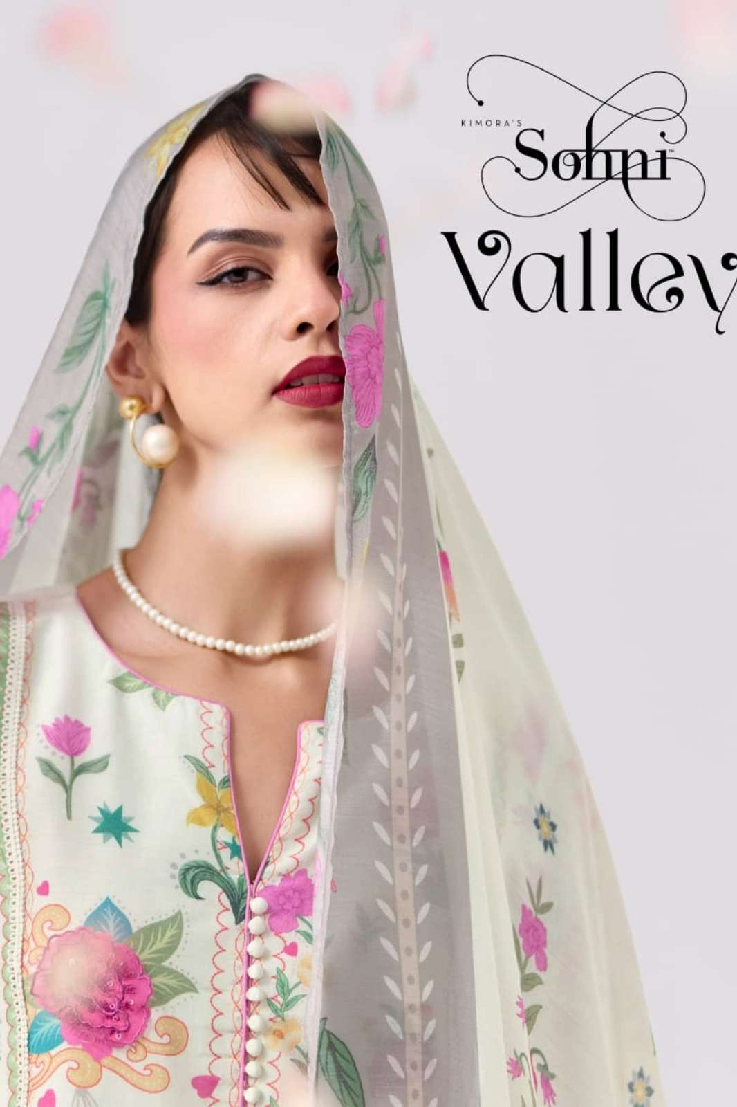 KIMORA SOHNI GALLEY PURE COTTON LAWN DIGITAL PRINT & EMBROIDERY WORK SUIT