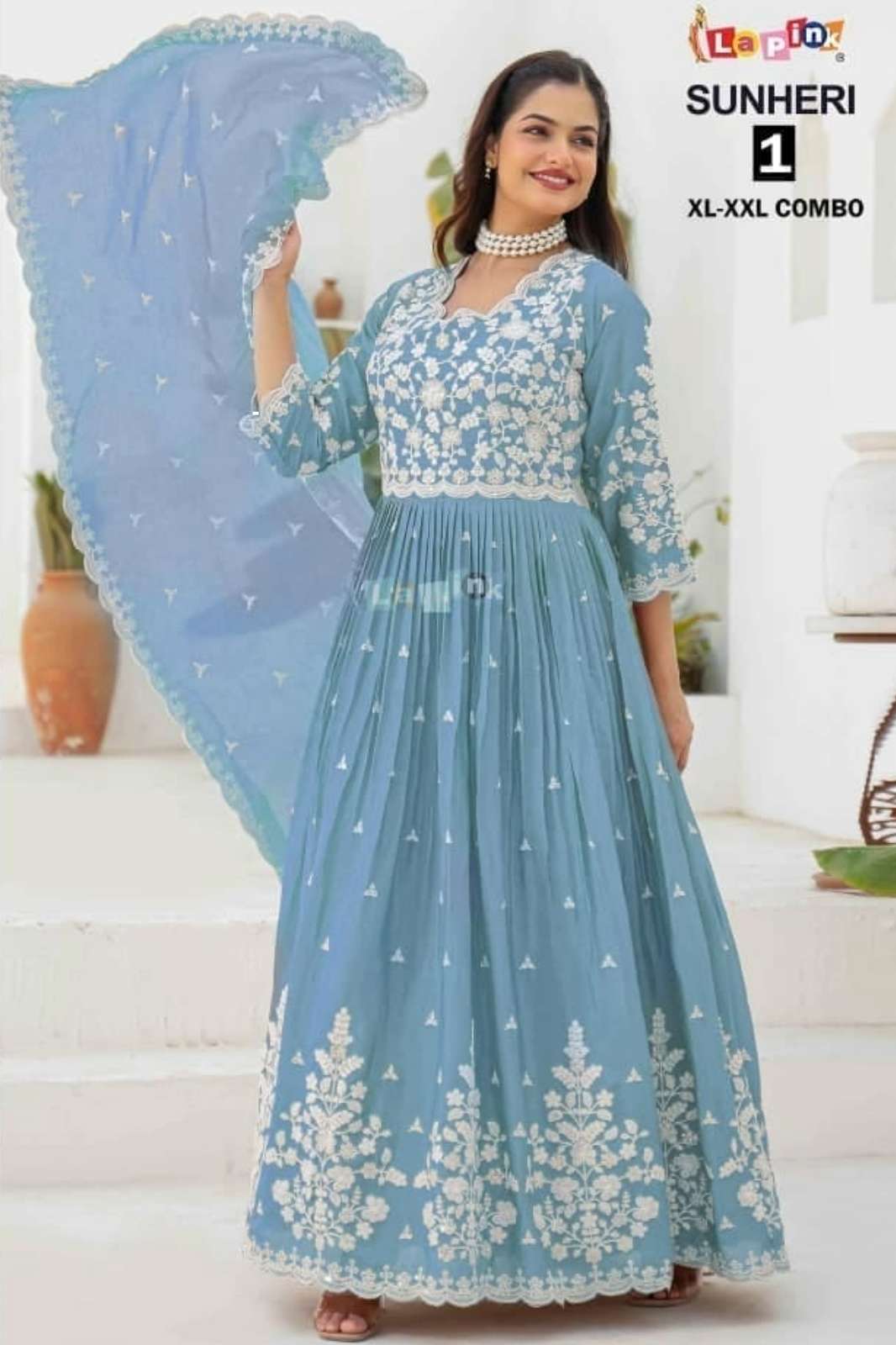 Lapink 22979 Ready to Wear Georgette Embroidered Work Anarkali Suit