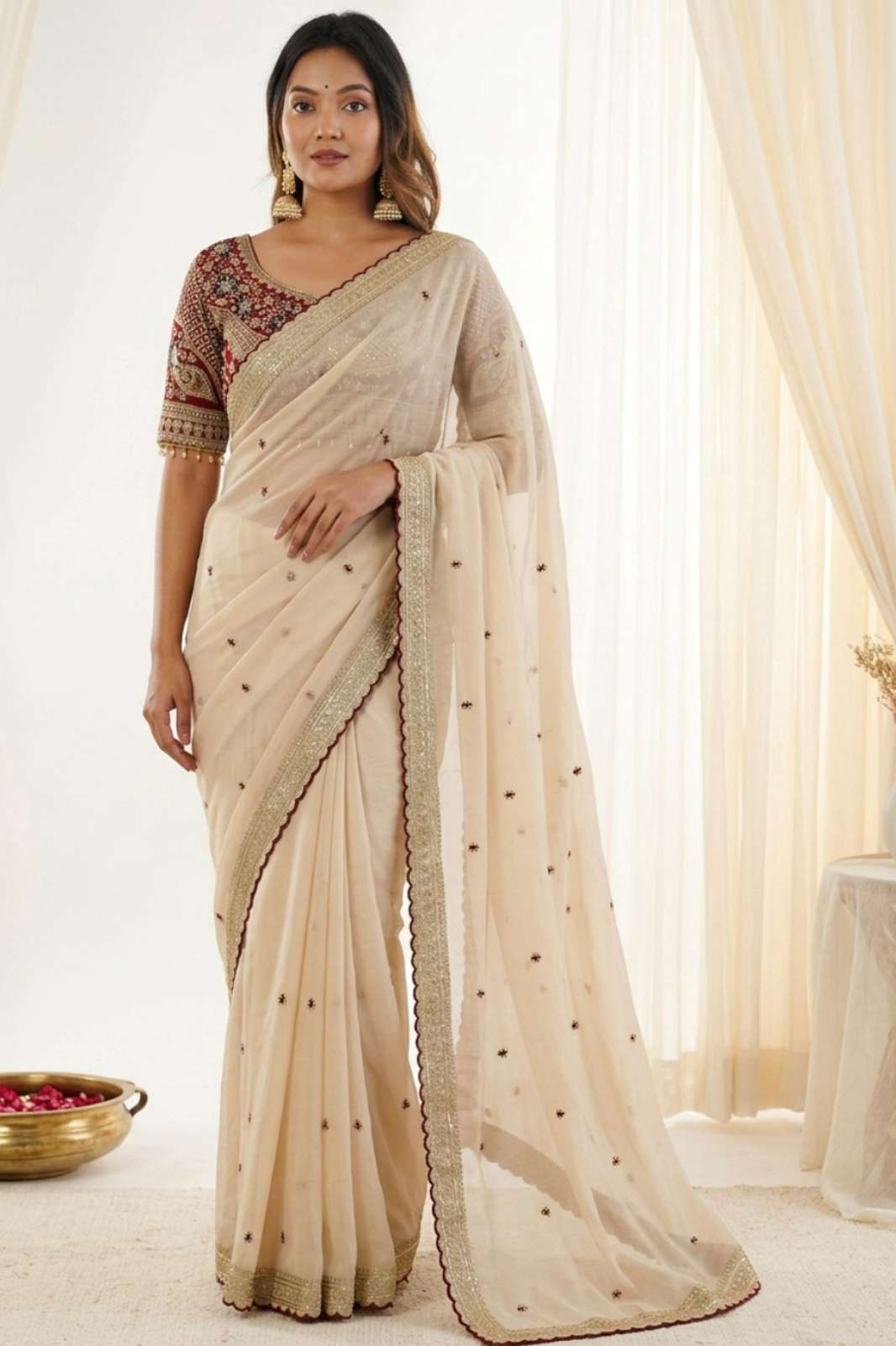 Mahotsav ASHWINI Rangoli Silk Heavy Embroidery Work Party Wear Saree 