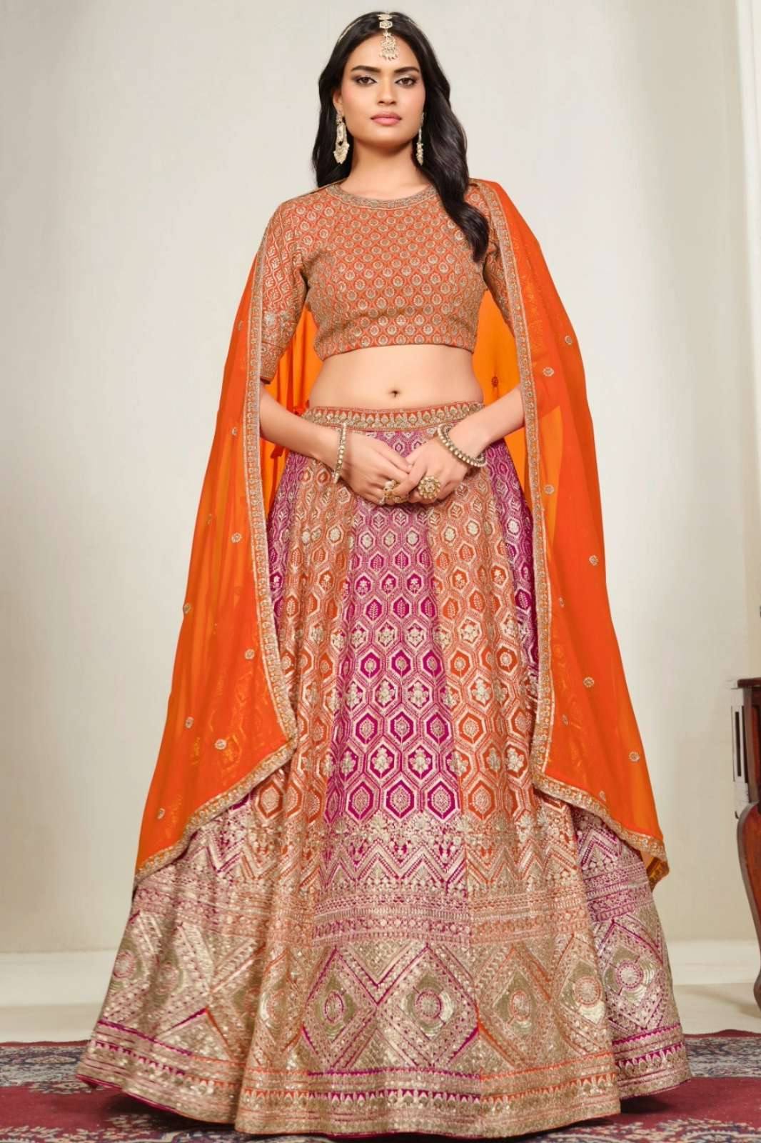 Mehvish Vol 35 Georgette Fabric With Embroidery & Sequence Work Lehenga