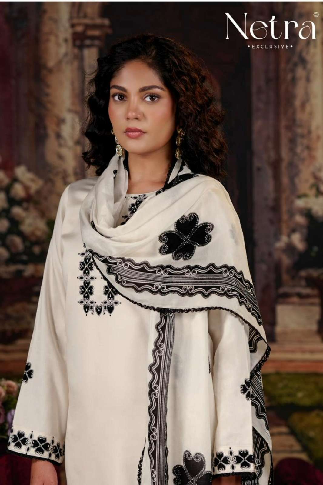 NETRA JHALAK VOL 04 PURE COTTON DIGITAL PRINT WITH HAND WORK SUIT 