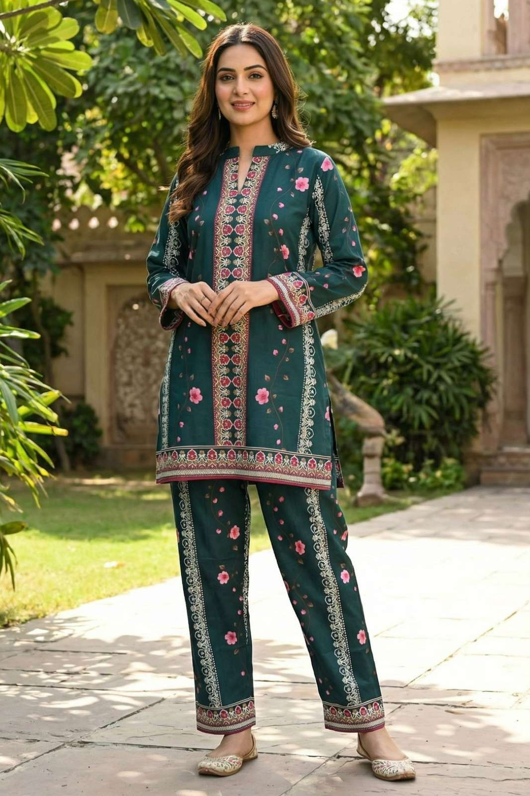 Shri Balaji Emporium 22190 Premium Ready to wear Turkish style Co ord Set