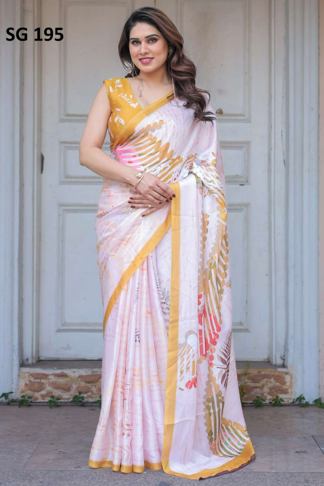Shri Balaji Emporium 22197 SATIN GEORGETTE SAREES COLLECTION