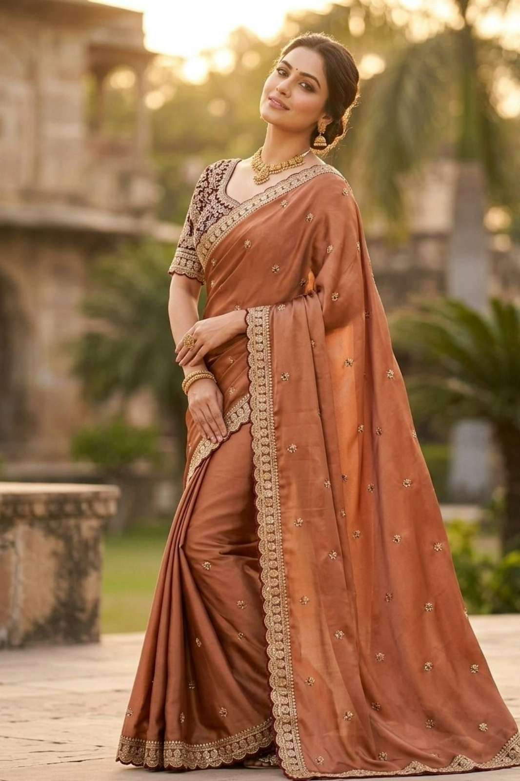 Shri Balaji Emporium 22431 Pure Rangoli silk sequence and zari embroidery work Saree