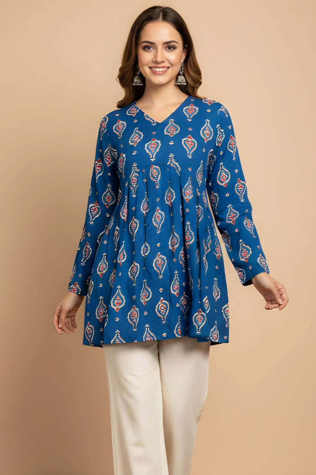 Shri Balaji Emporium 22456 Ready To Wear Cotton Fabric Printed Kurti