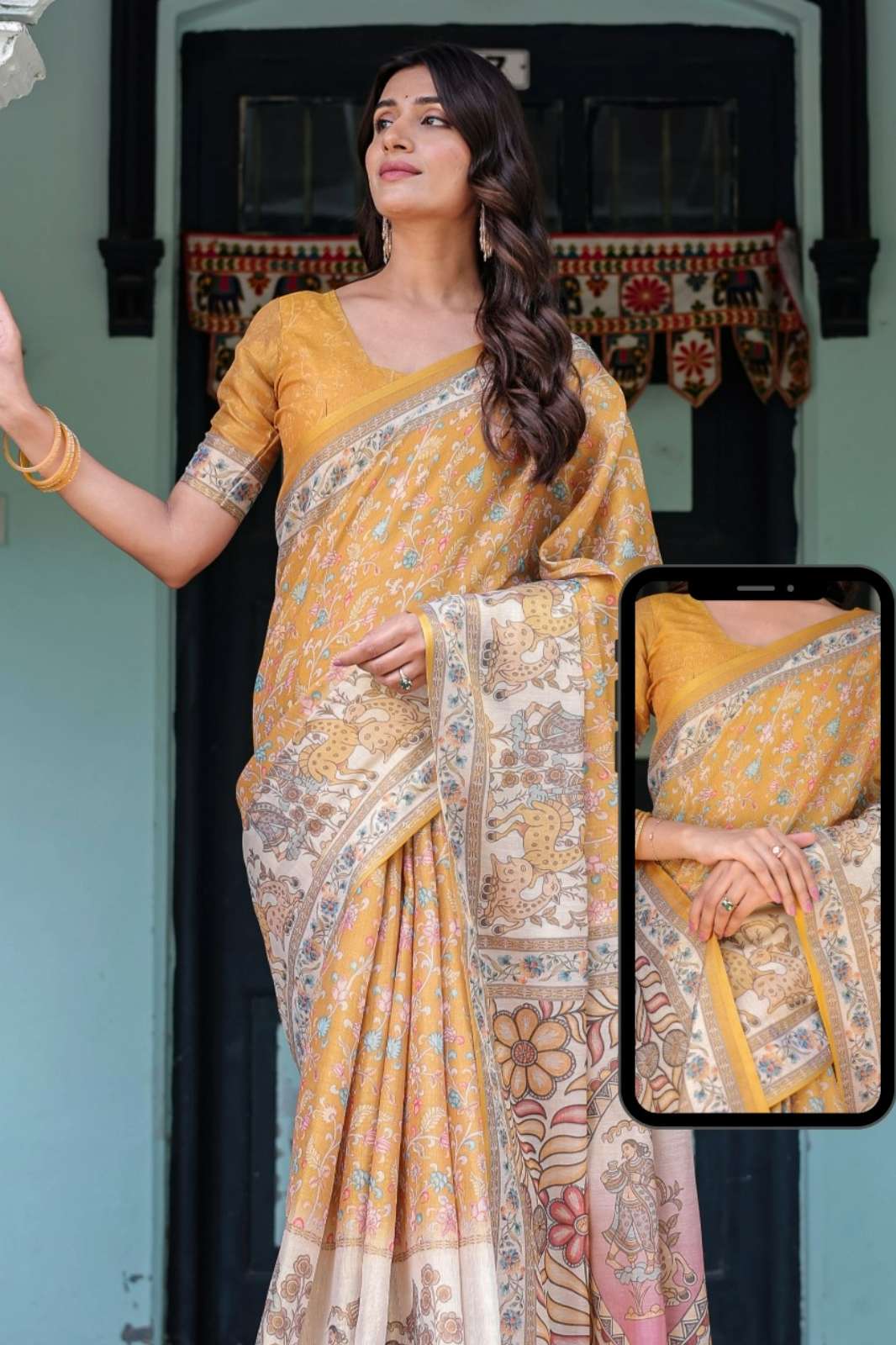 Shri Balaji Emporium 22549 HANDLOOM COTTON SAREE COTTON