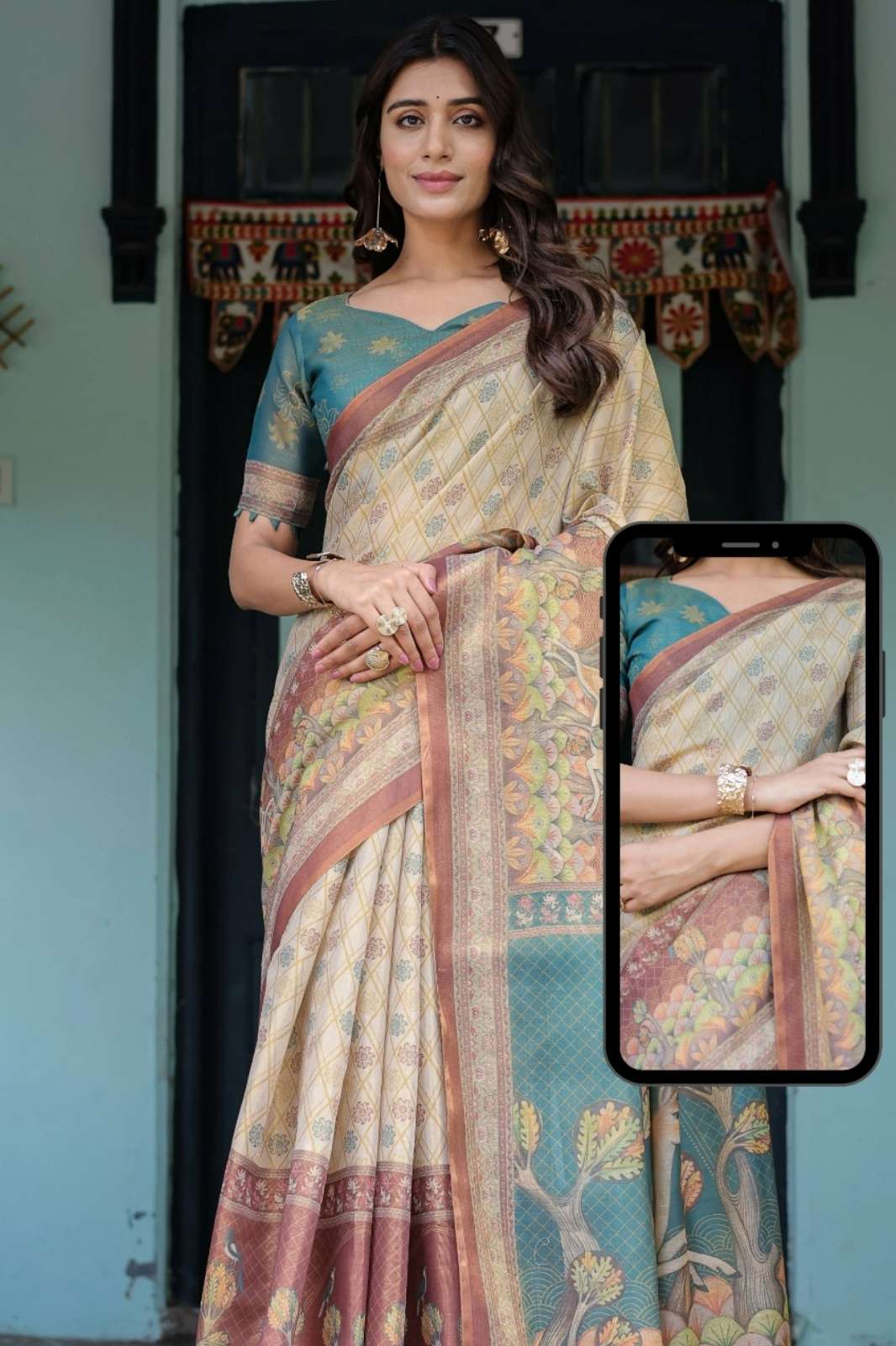 Shri Balaji Emporium 22549 HANDLOOM COTTON SAREE COTTON