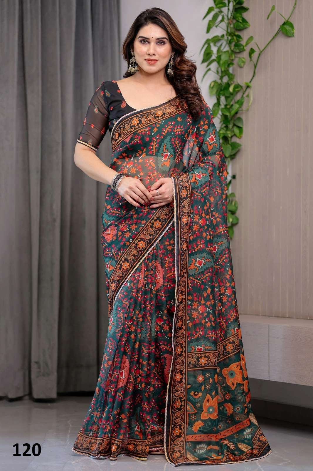 Shri Balaji Emporium 22551 PRINTED ORGANZA SAREE COLLECTION