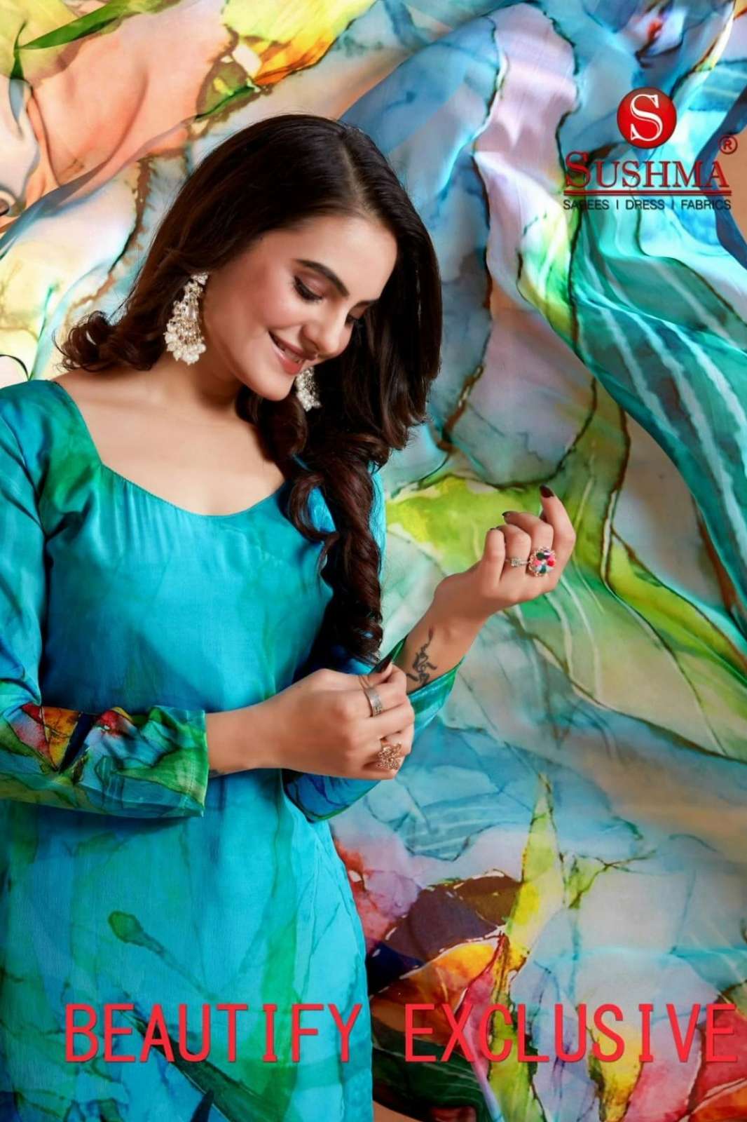 Shri Balaji Emporium 22558 DIGITAL PRINTED CREPE SUIT COLLECTION