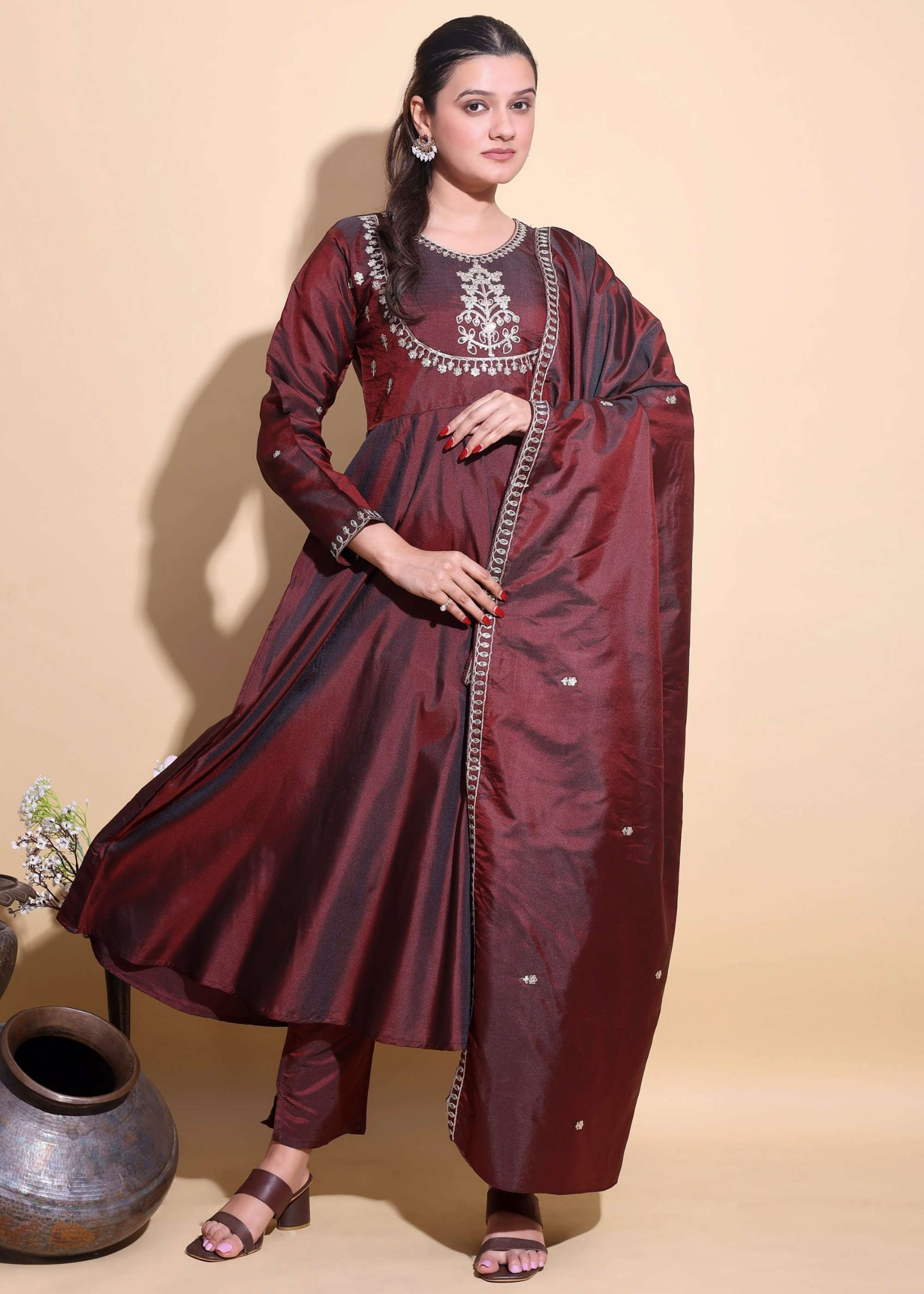 Shri Balaji Emporium 22631 SILK WITH BEAUTIFUL EMBROIDERY WORK SUIT