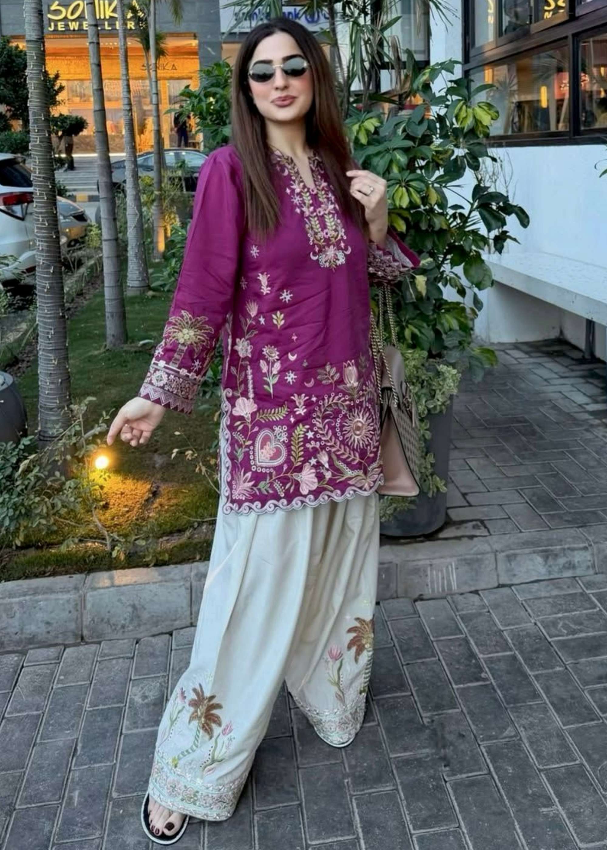 Shri Balaji Emporium 22671 READY TO WEAR Premium Rayon Cotton Heavy Thread Embroidery Work Suit